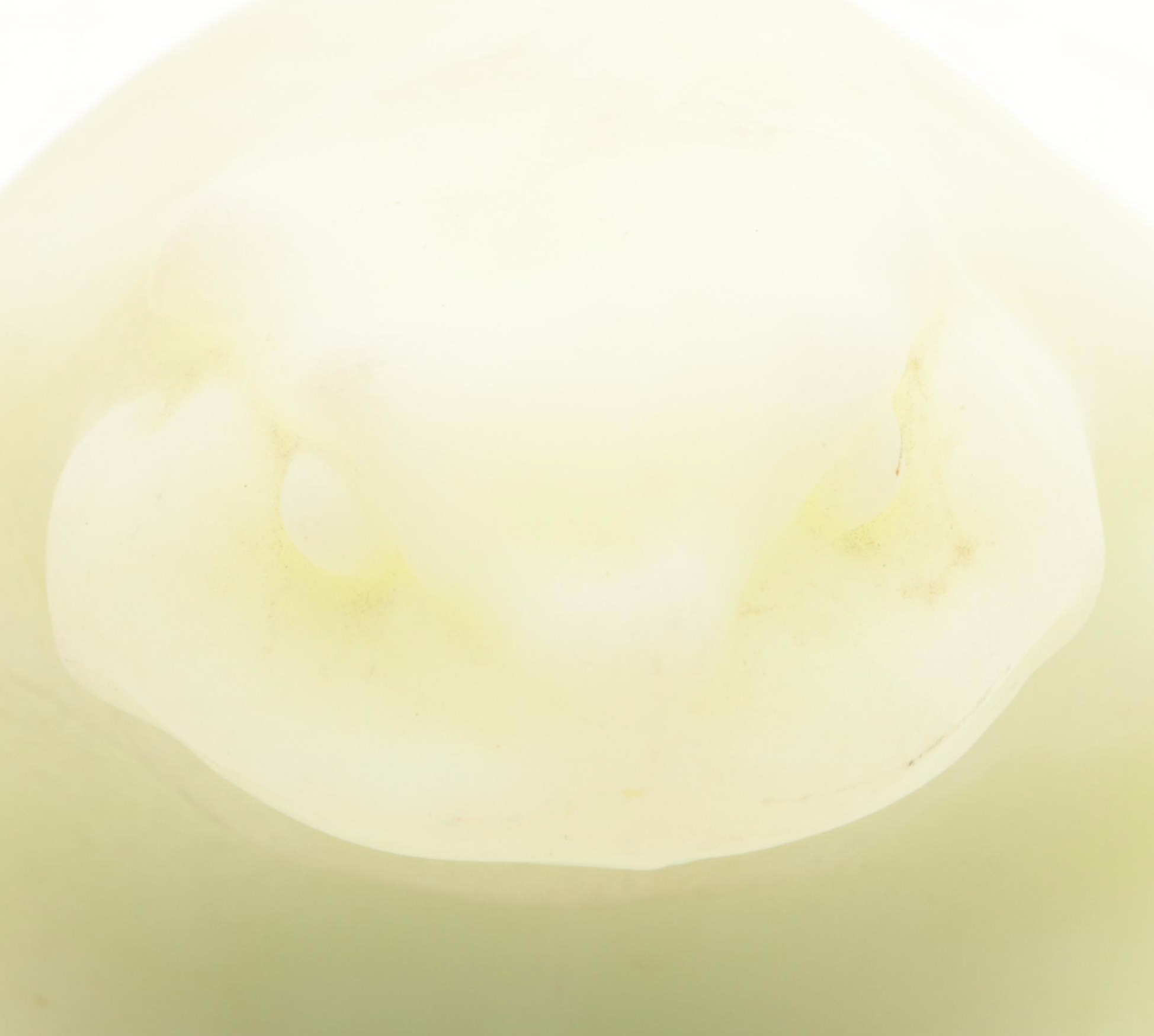 Fenton Custard Glass Frog with Other Green Opalescent Glass Frog Figurines