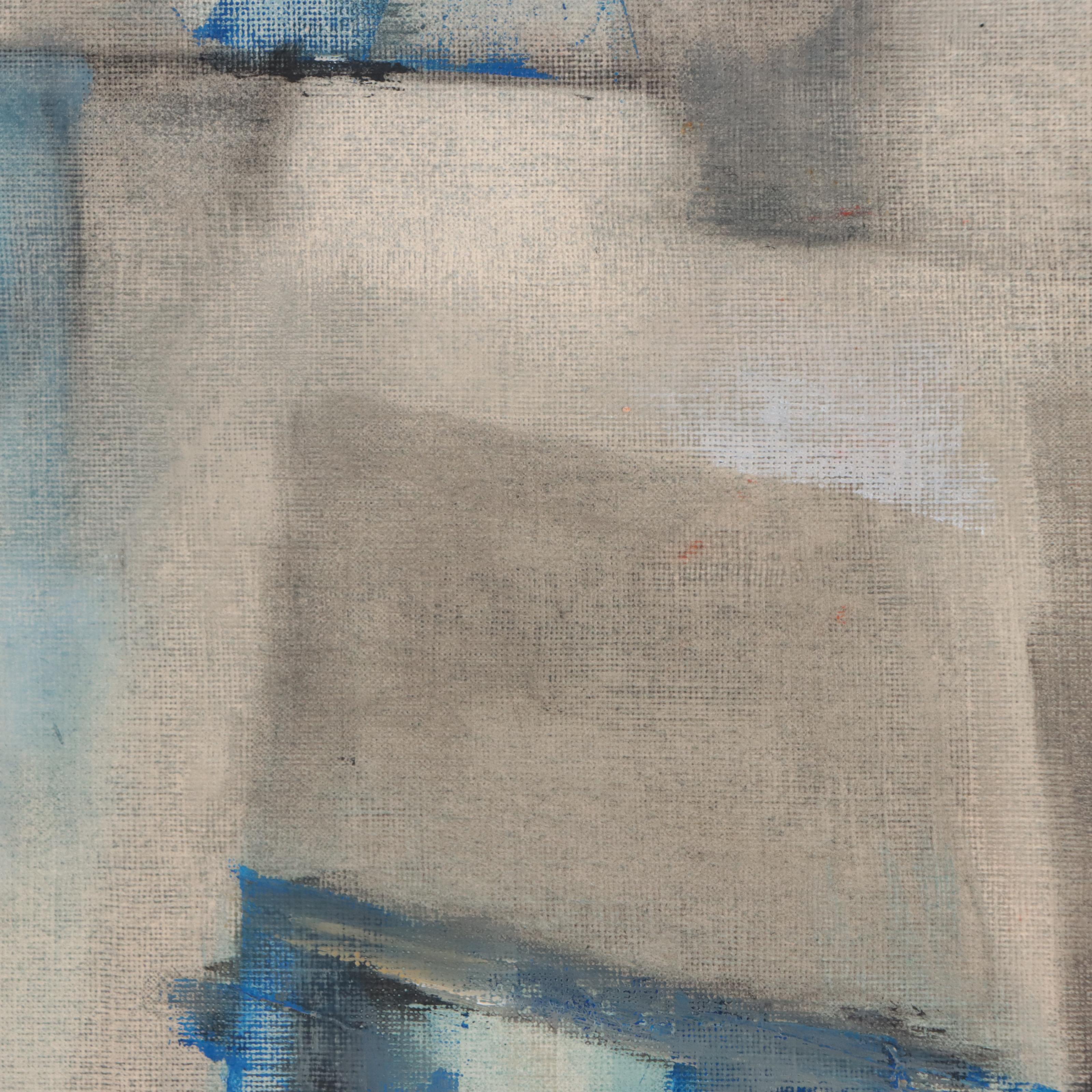 Charles Ragland Bunnell Abstract Modernist Oil Painting, 1960