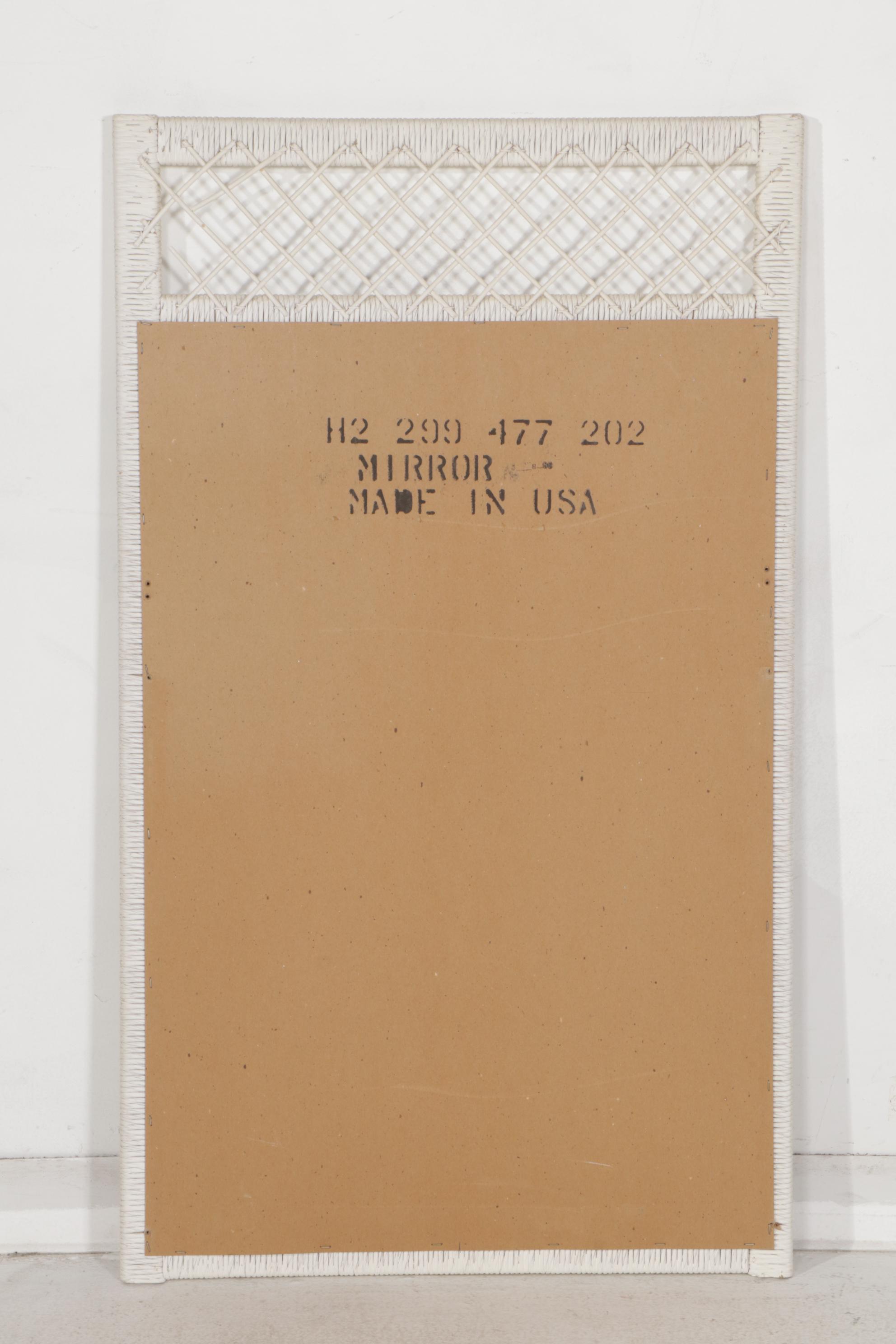 Henry Link White-Painted Wicker Mixed Bedroom Set with Metal Twin Bed Frame