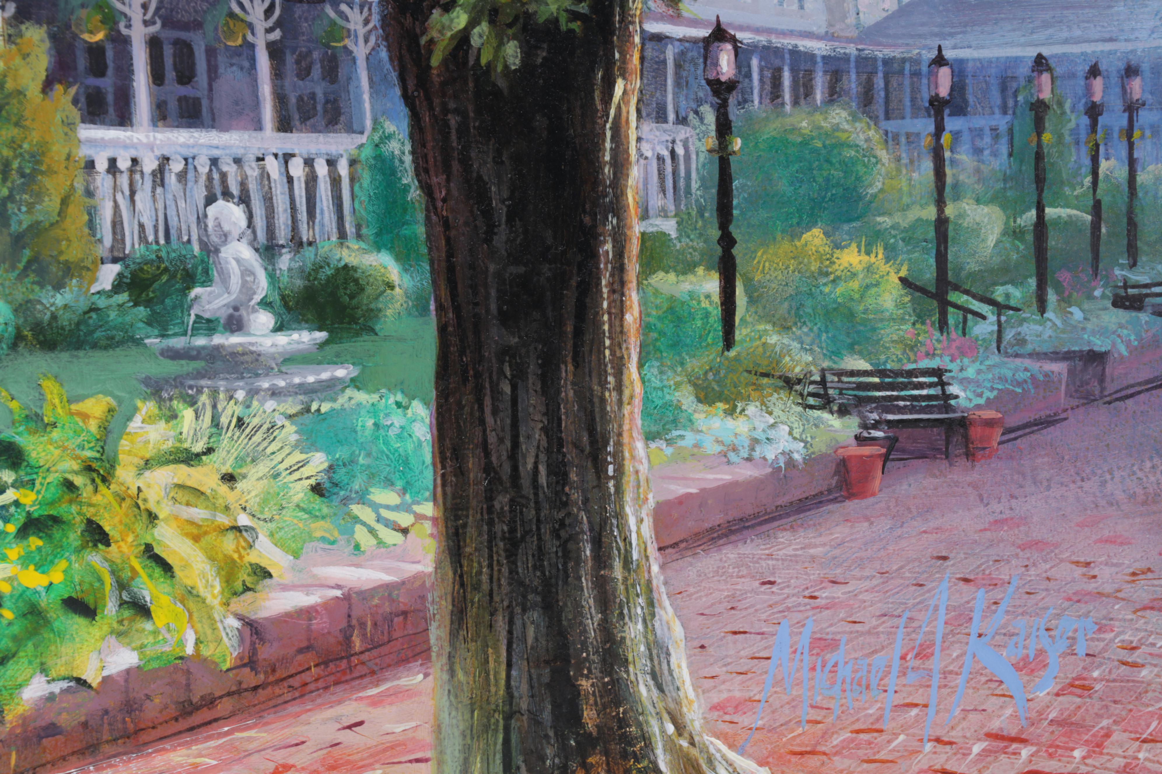 Michael Kaiser Acrylic Painting "Riverside Inn," 2003