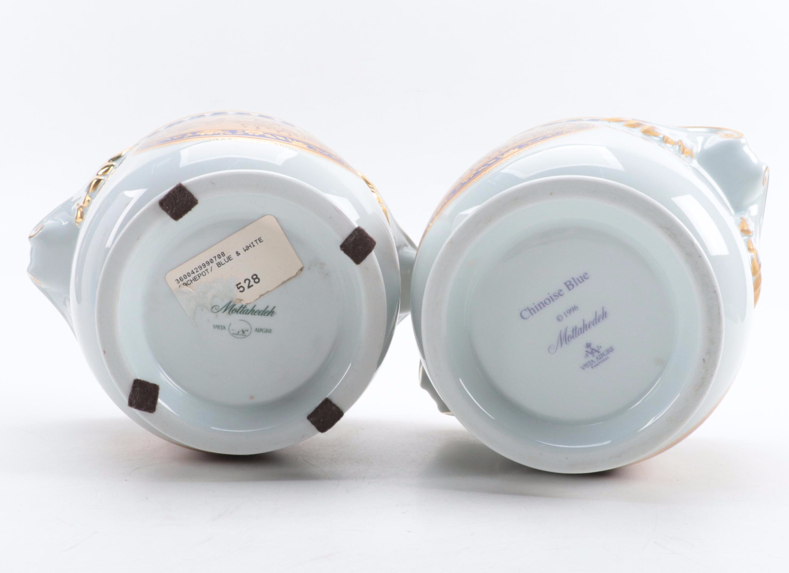 Mottahedeh "Chinoise Blue" Porcelain Cache Pots