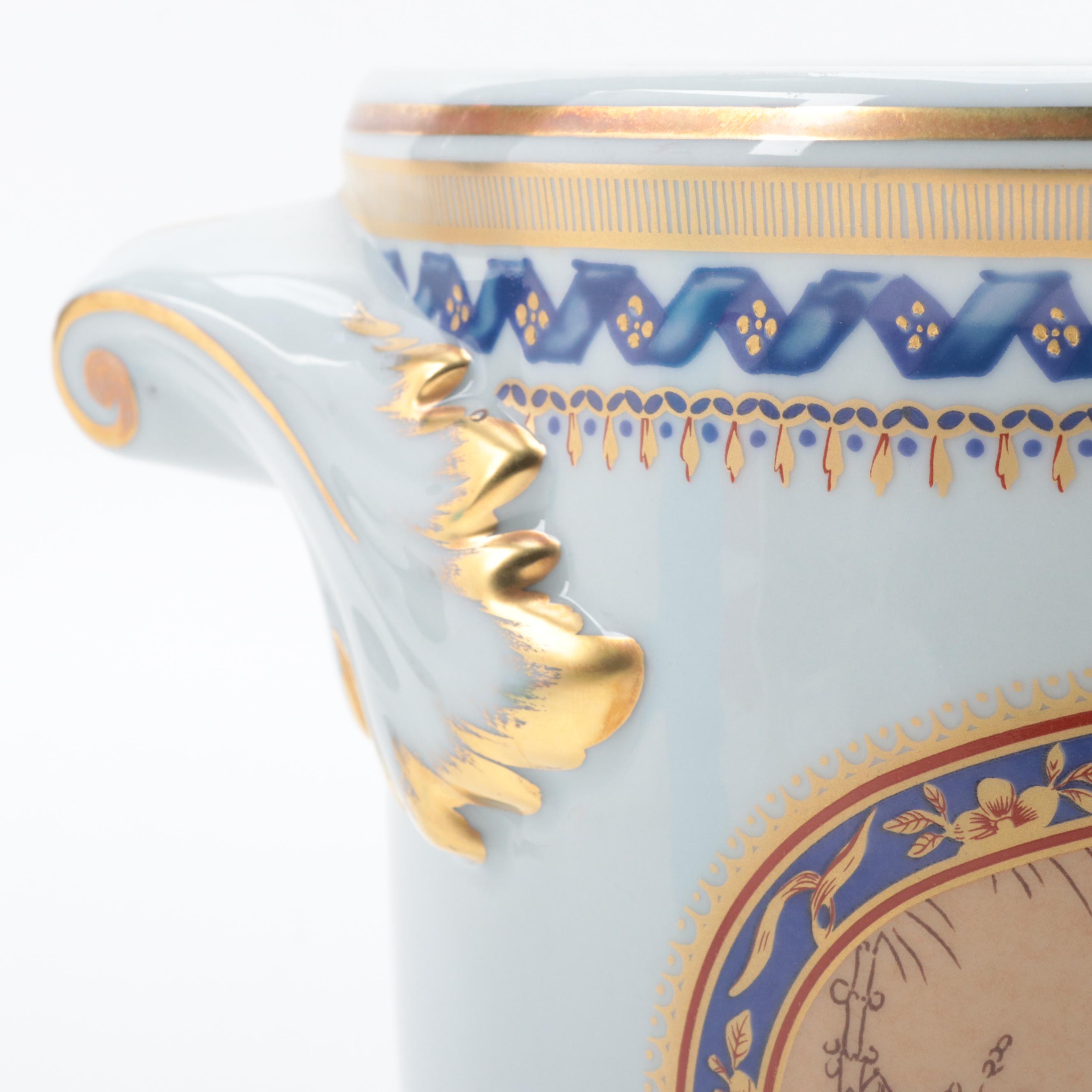 Mottahedeh "Chinoise Blue" Porcelain Cache Pots