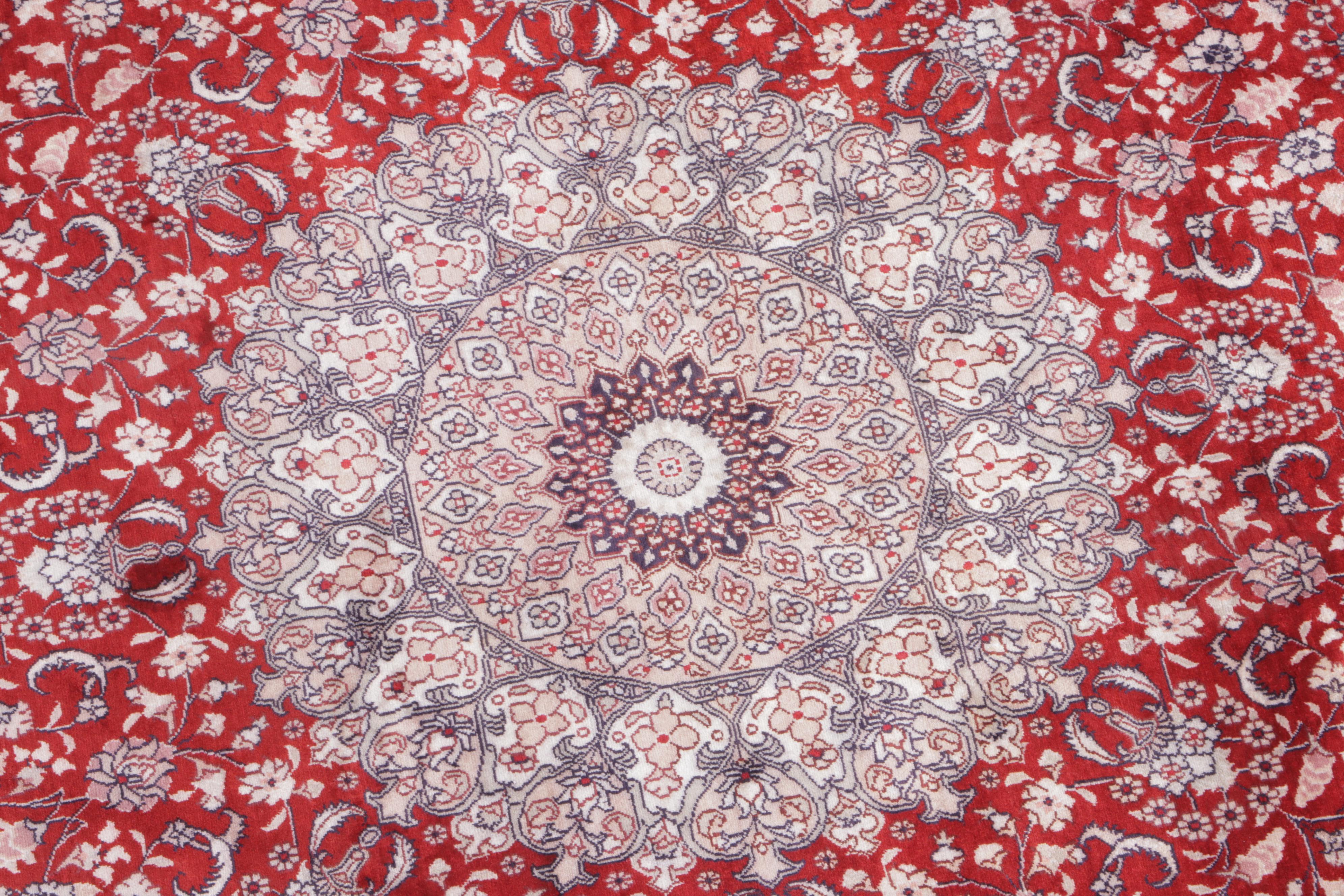 6'10 x 6'10 Hand-Knotted Persian Style Round Area Rug