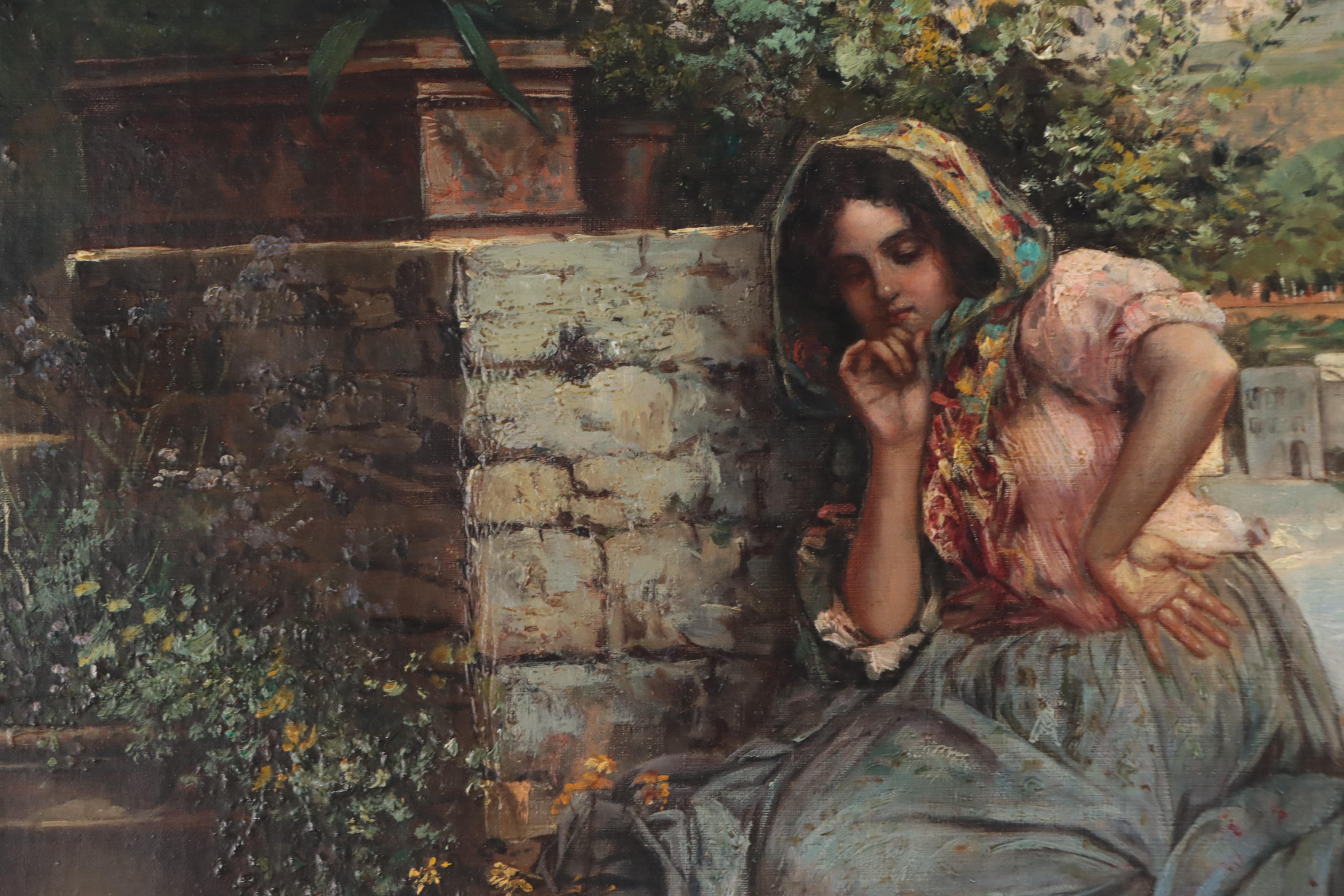 After Vincenzo Irolli Oil Painting "The Rejected Inamorato"