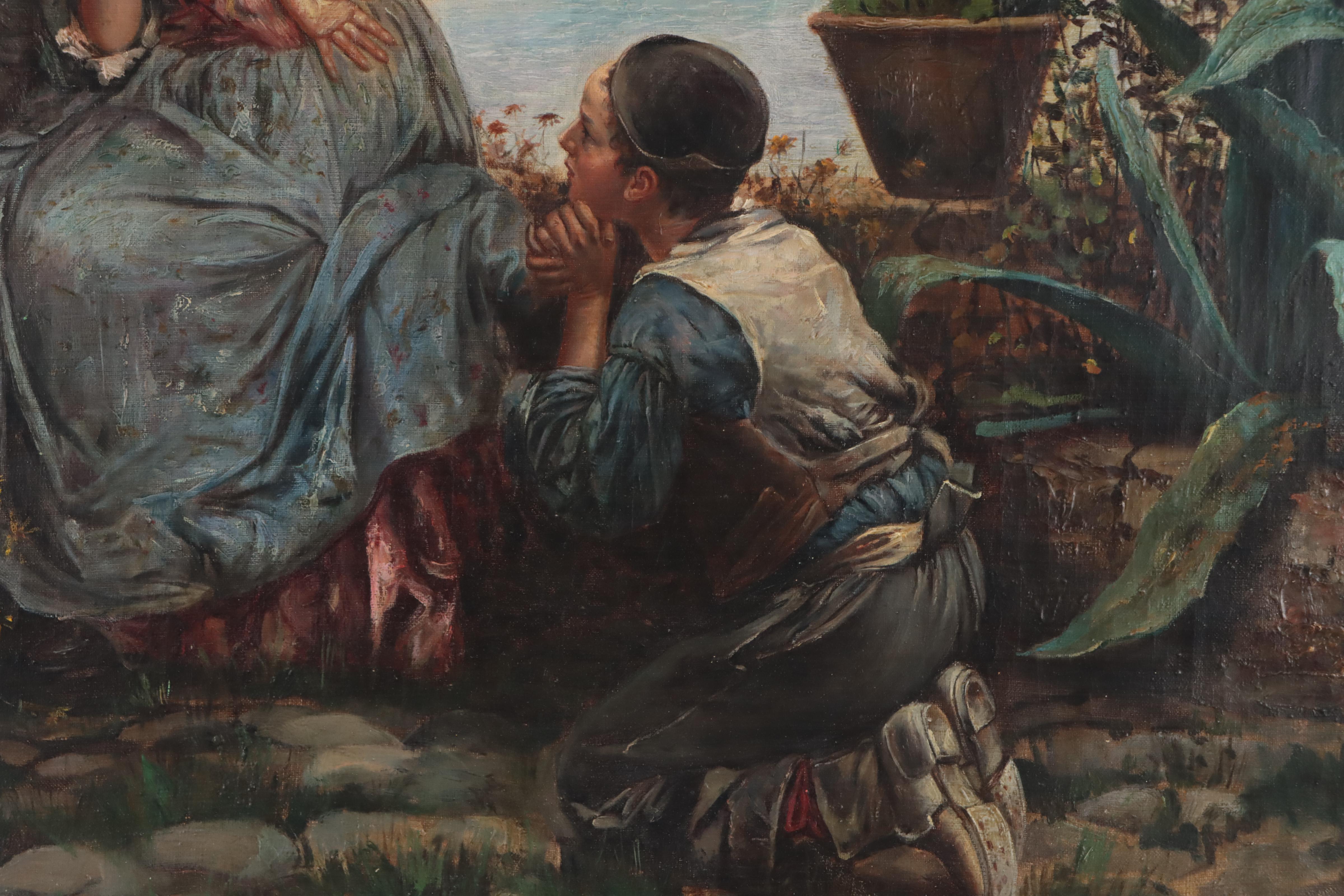 After Vincenzo Irolli Oil Painting "The Rejected Inamorato"