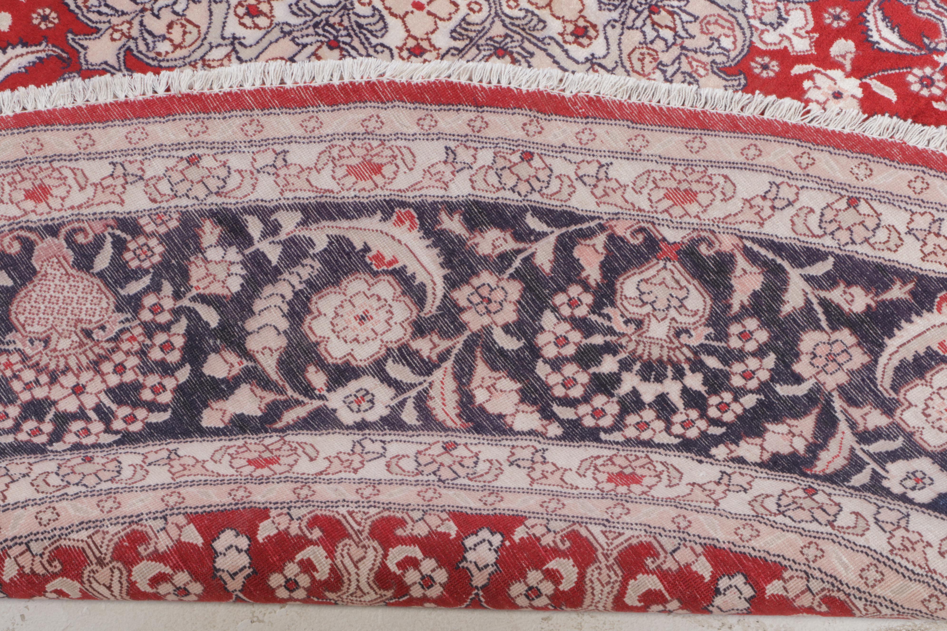 6'10 x 6'10 Hand-Knotted Persian Style Round Area Rug