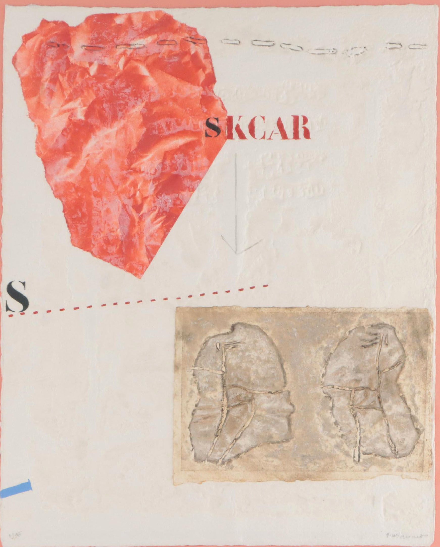 James Coignard Carborundum Etching "Skcar," Circa 1980
