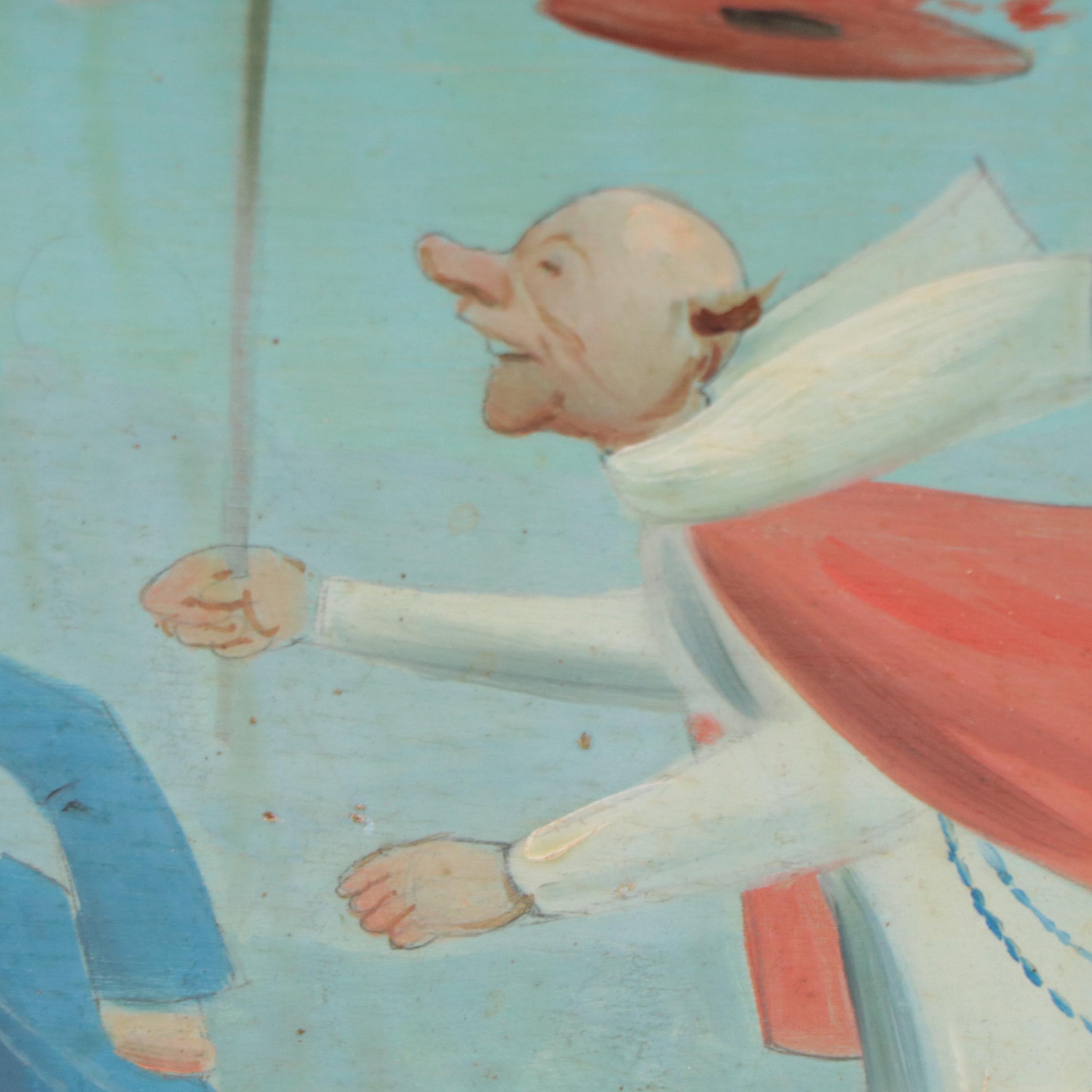 Pietro Ardito Oil Painting of Religious Figures Running