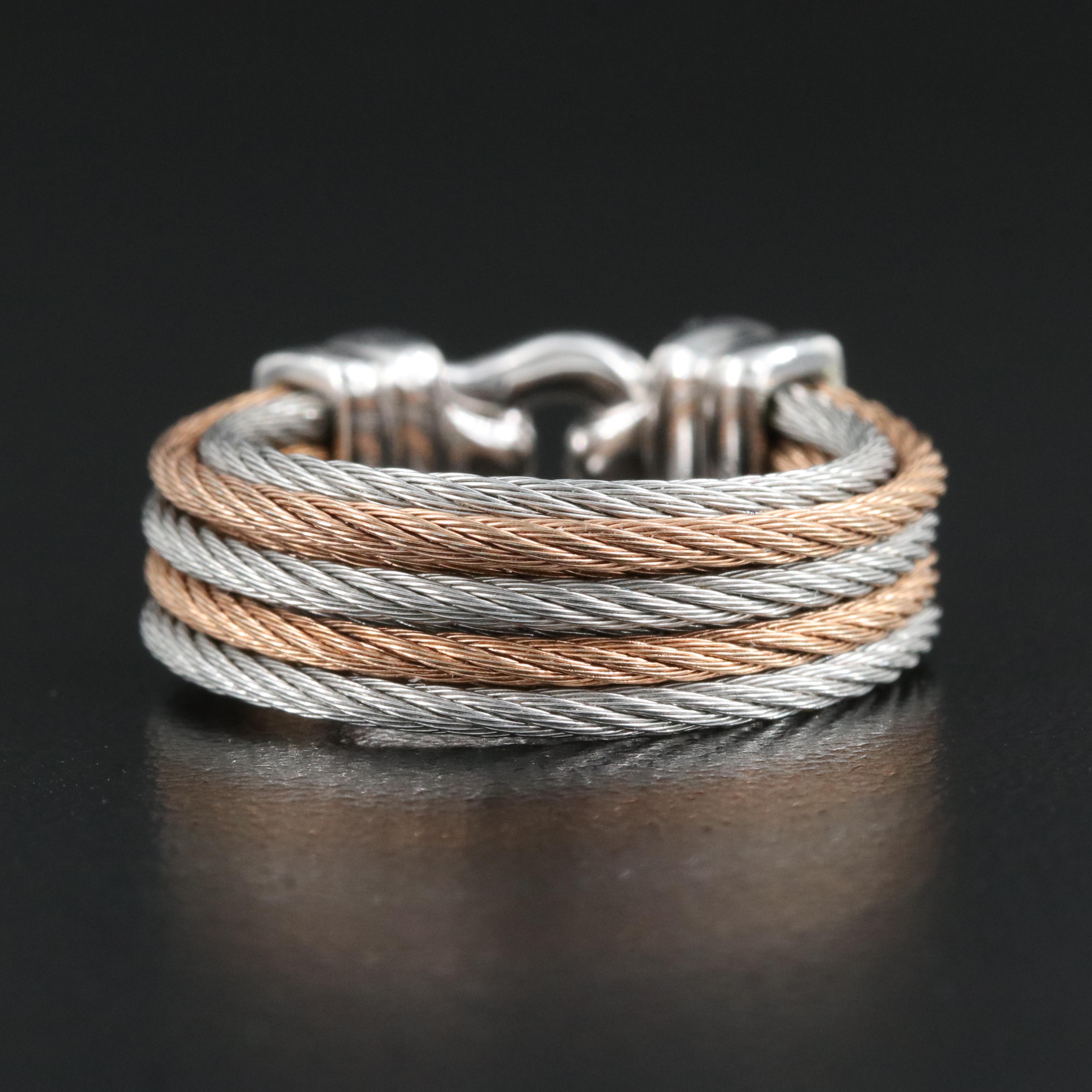 Charriol Interlocking Ring Including Stainless Steel