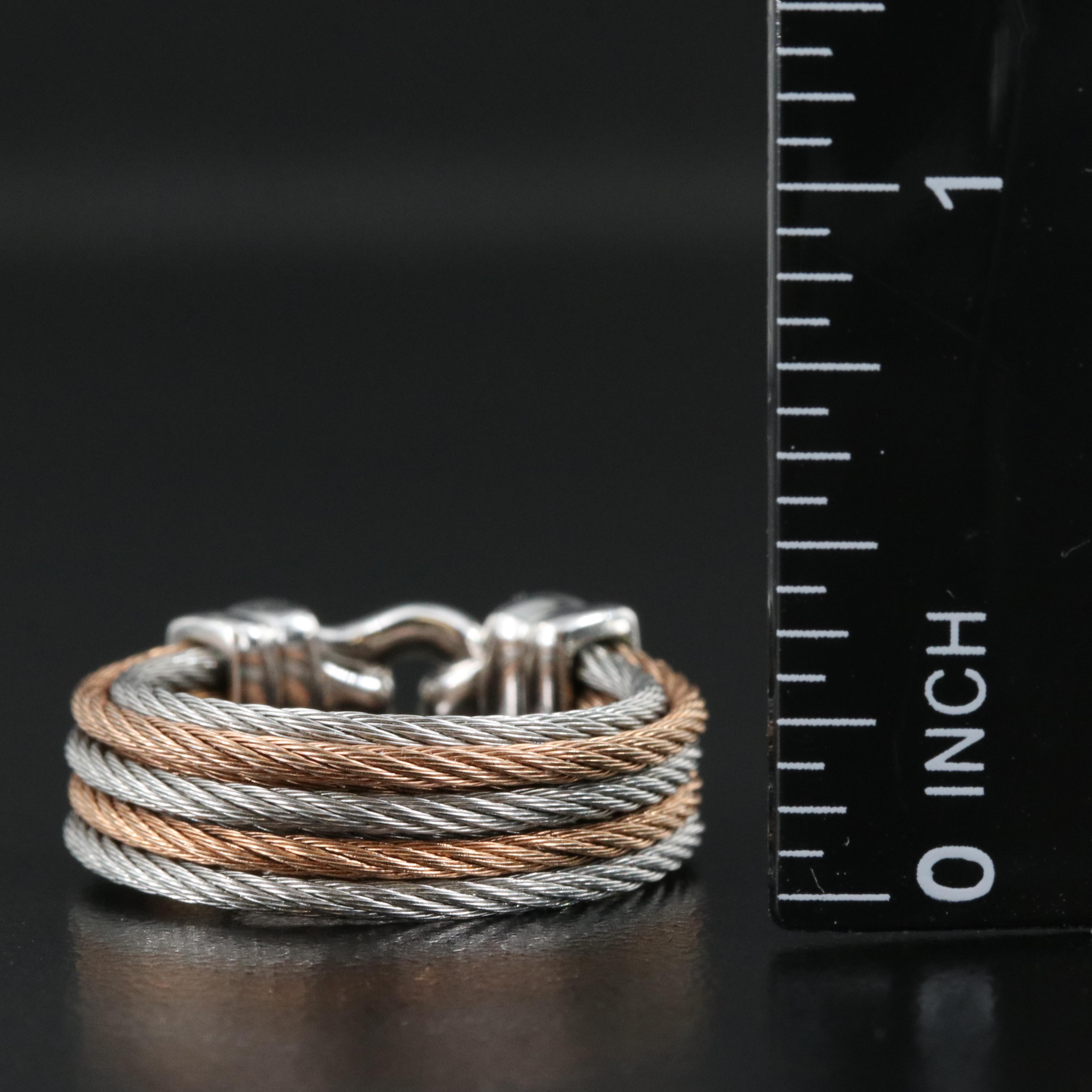 Charriol Interlocking Ring Including Stainless Steel