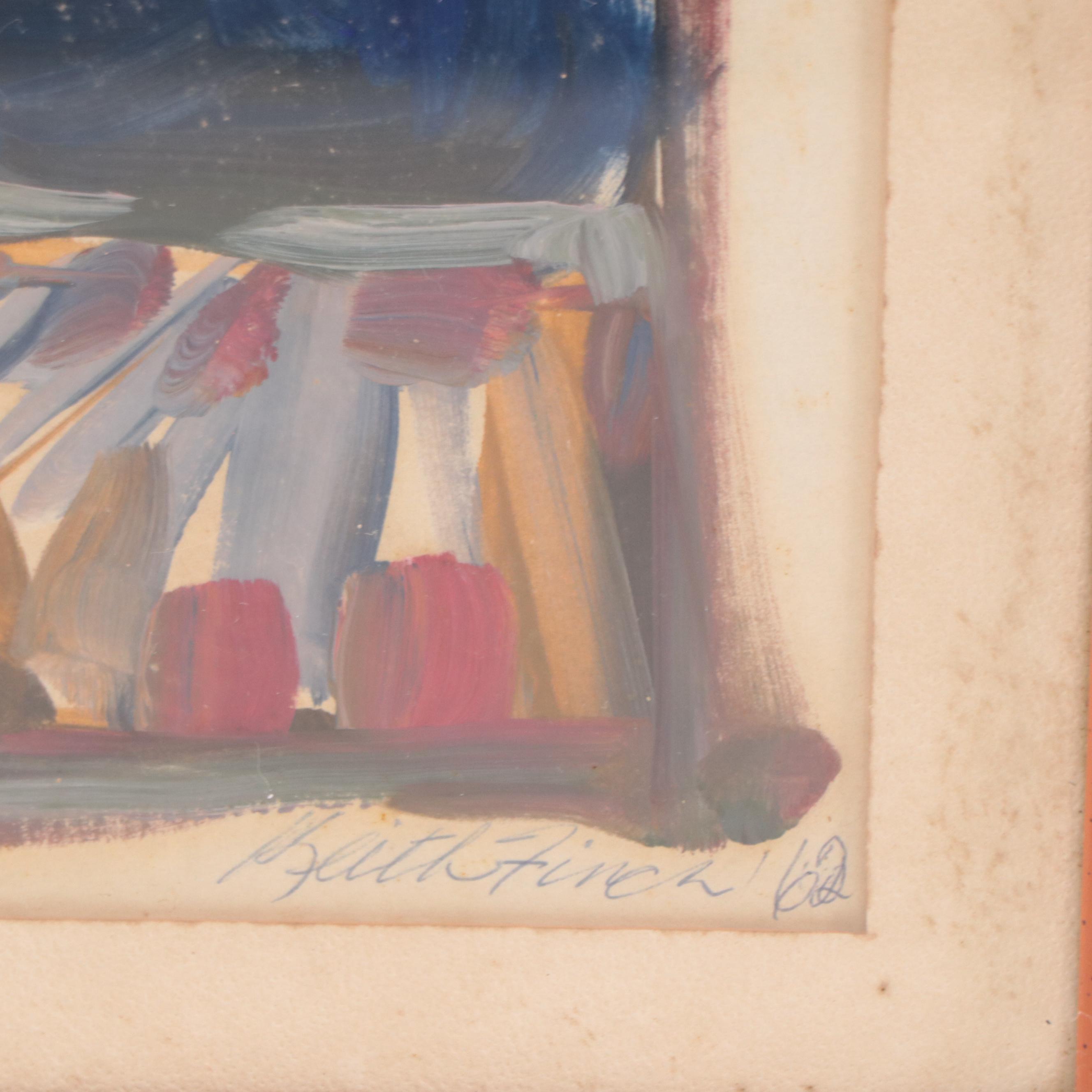 Keith Finch Painting Non-objective Acrylic Painting, 1962