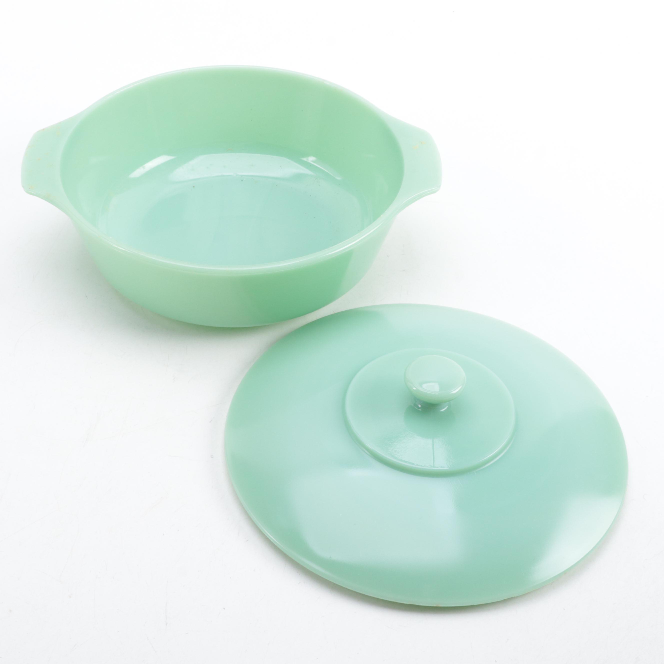 Anchor Hocking Fire-King and Other Jadeite Bakeware and Plates
