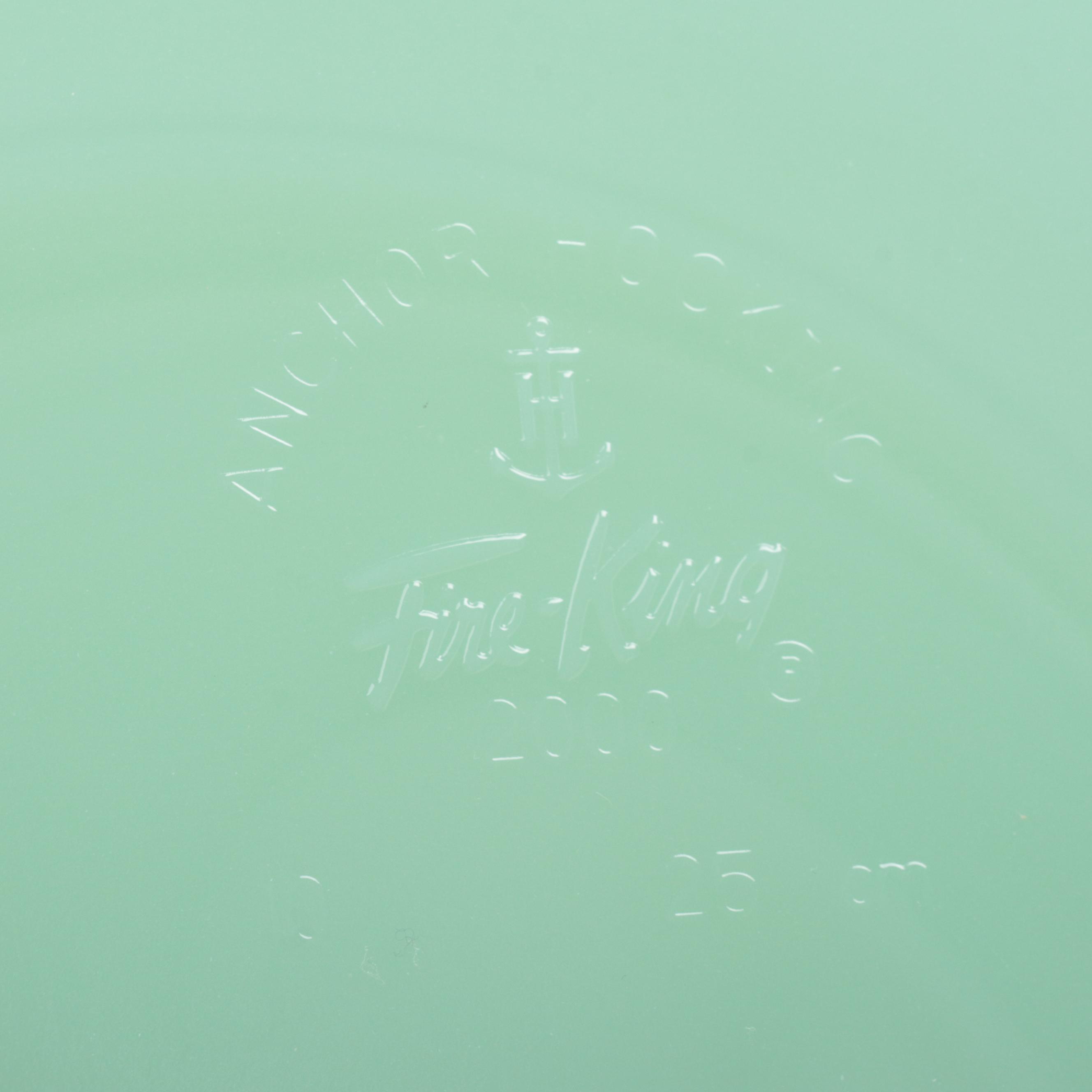 Anchor Hocking Fire-King and Other Jadeite Bakeware and Plates