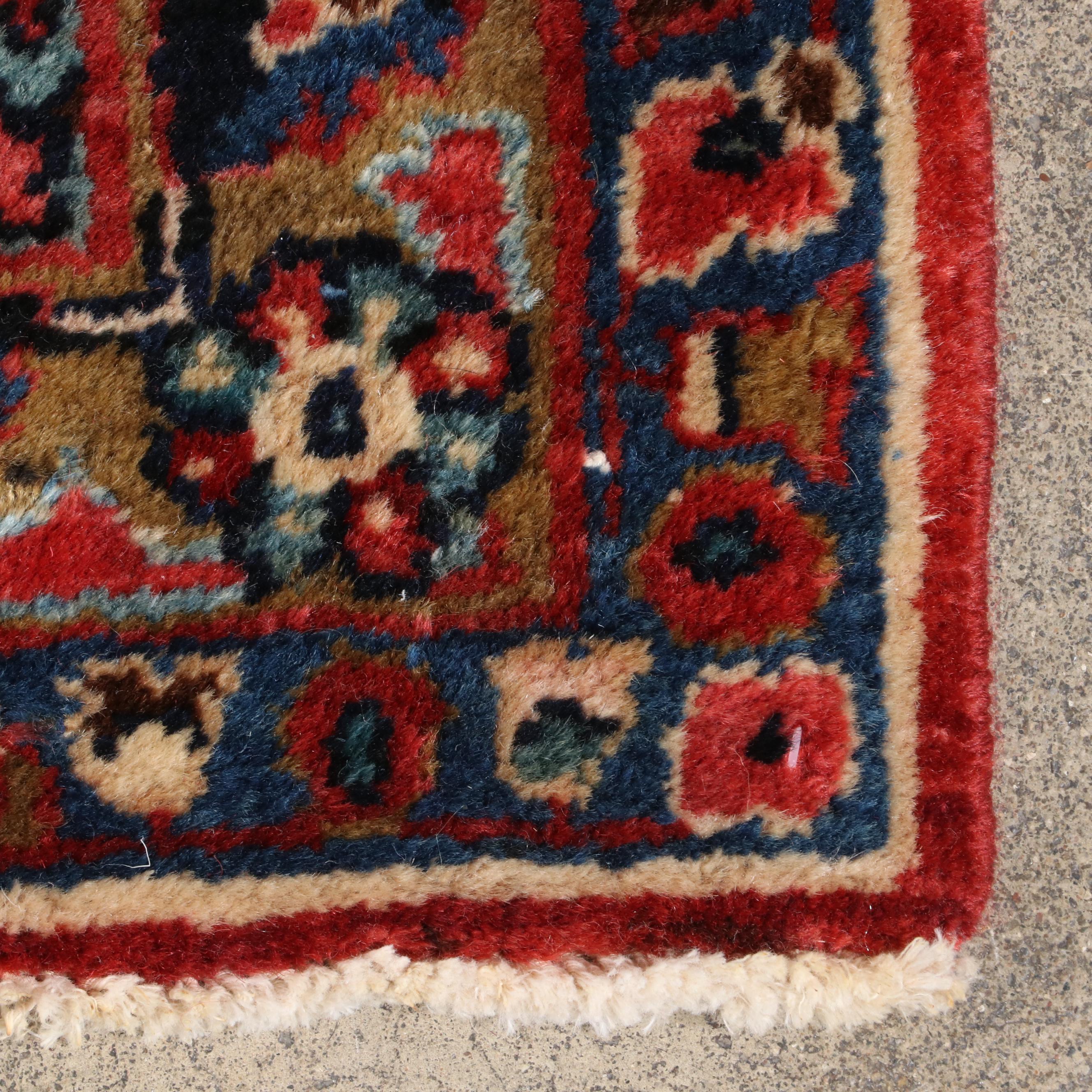 10'3 x 14'6 Hand-Knotted Persian Kashan Farahan Room Sized Rug