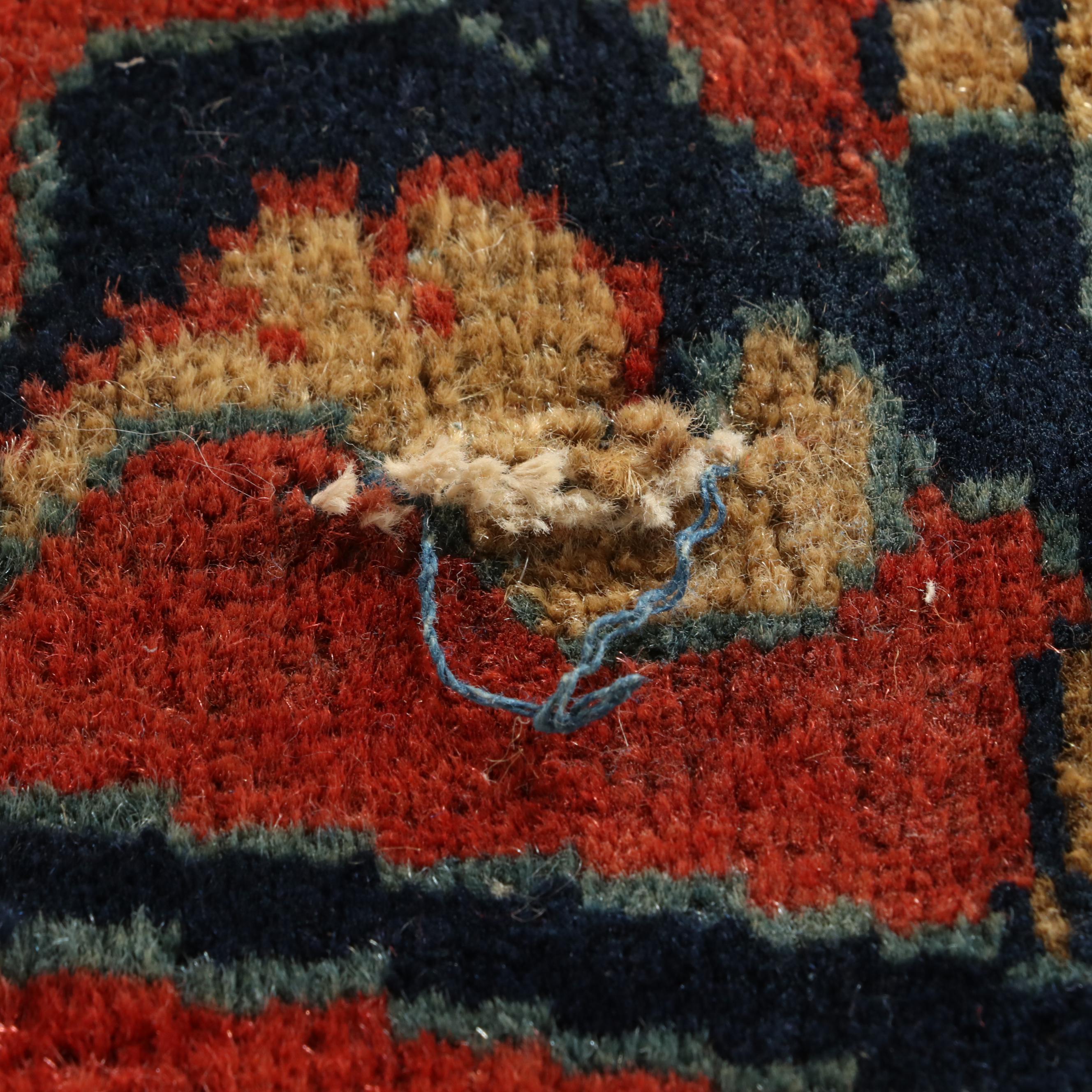 10'3 x 14'6 Hand-Knotted Persian Kashan Farahan Room Sized Rug