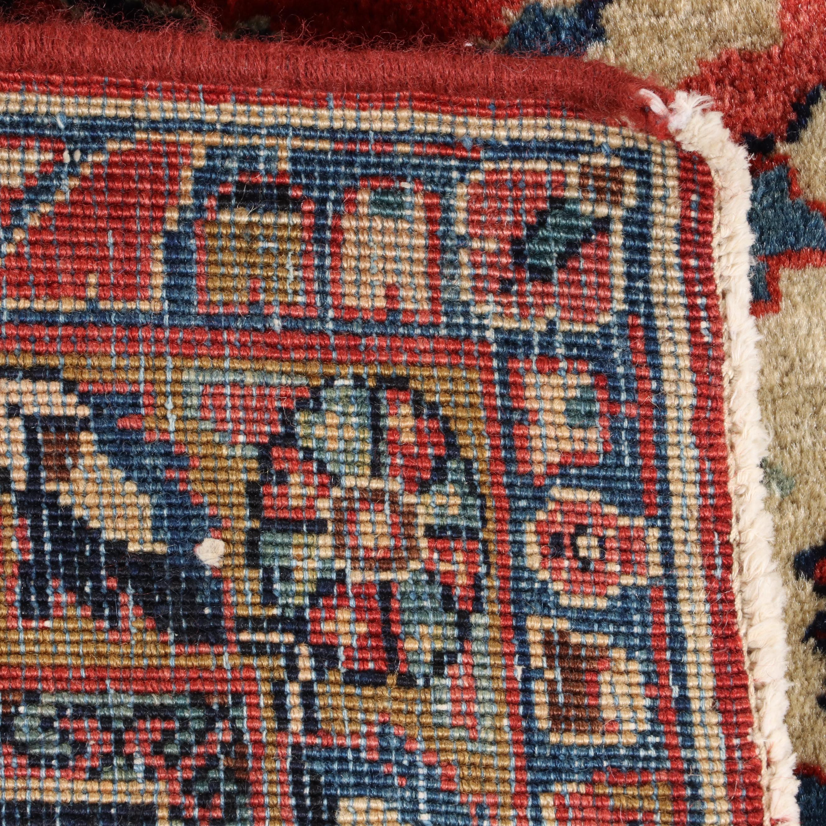 10'3 x 14'6 Hand-Knotted Persian Kashan Farahan Room Sized Rug