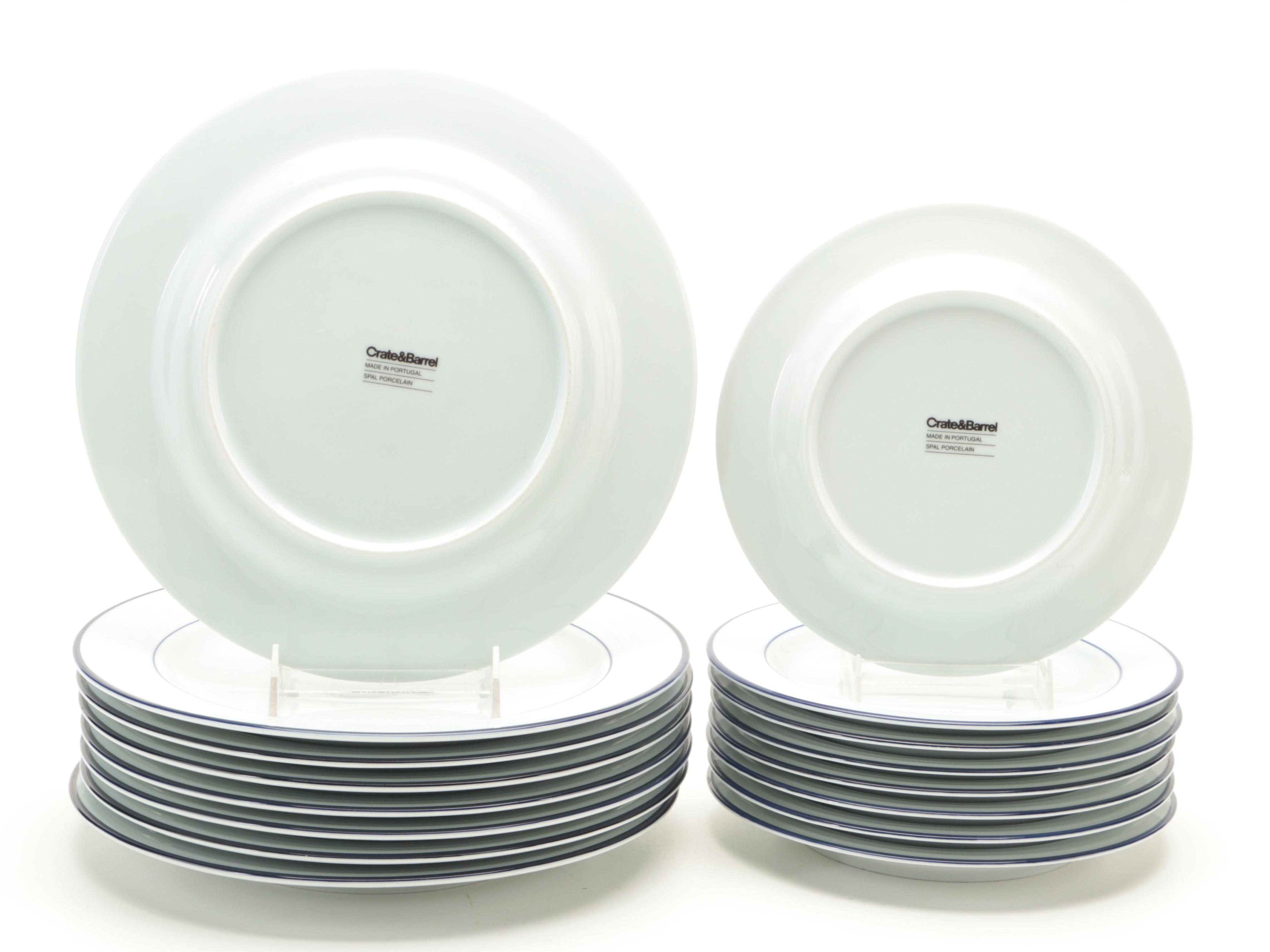 Crate & Barrel Porcelain Dinnerware