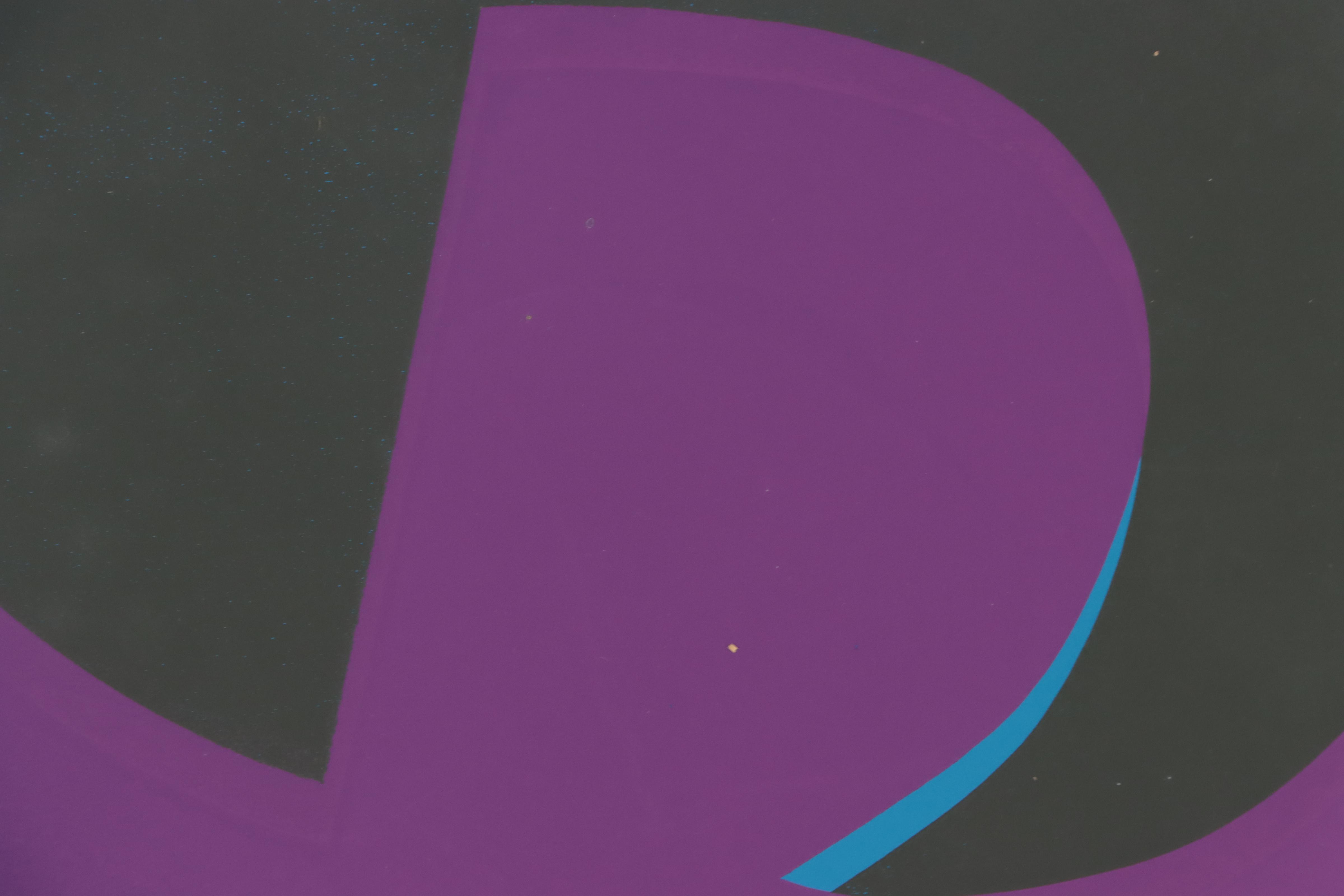 Harry Hilson Abstract Biomorphic Serigraph, Circa 1970