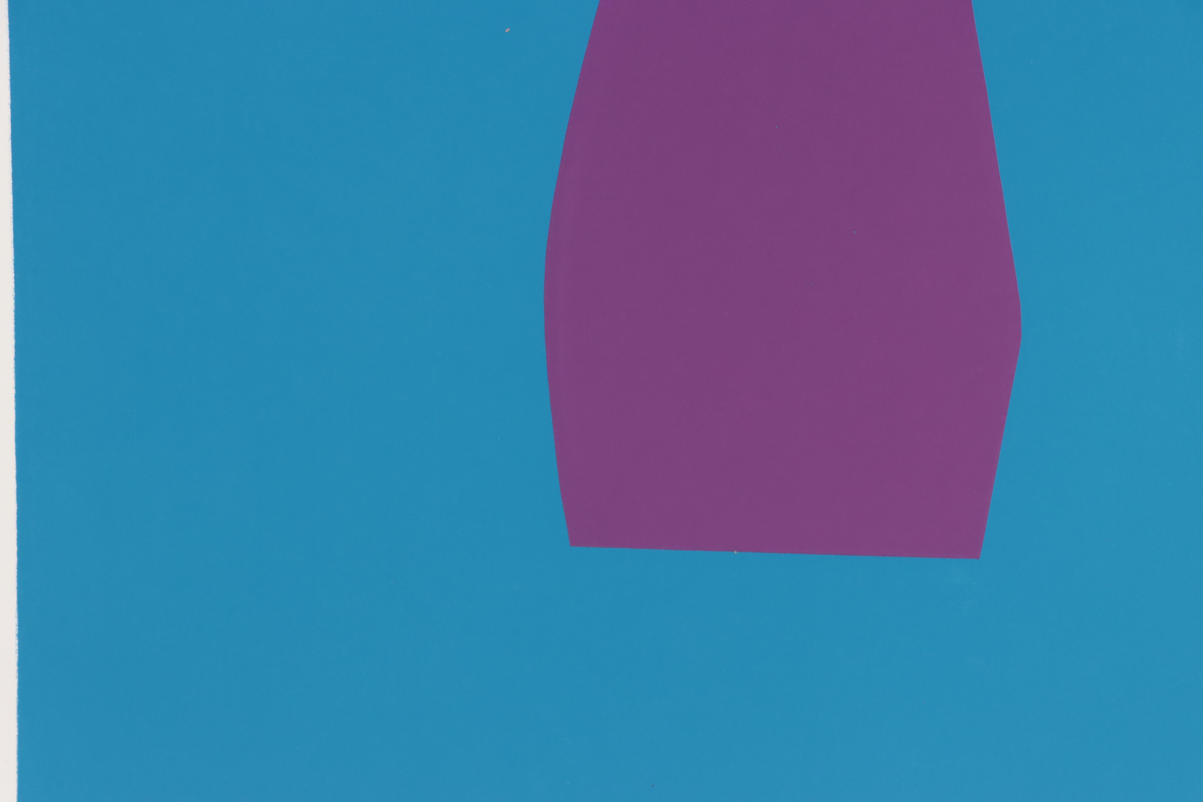 Harry Hilson Abstract Biomorphic Serigraph, Circa 1970