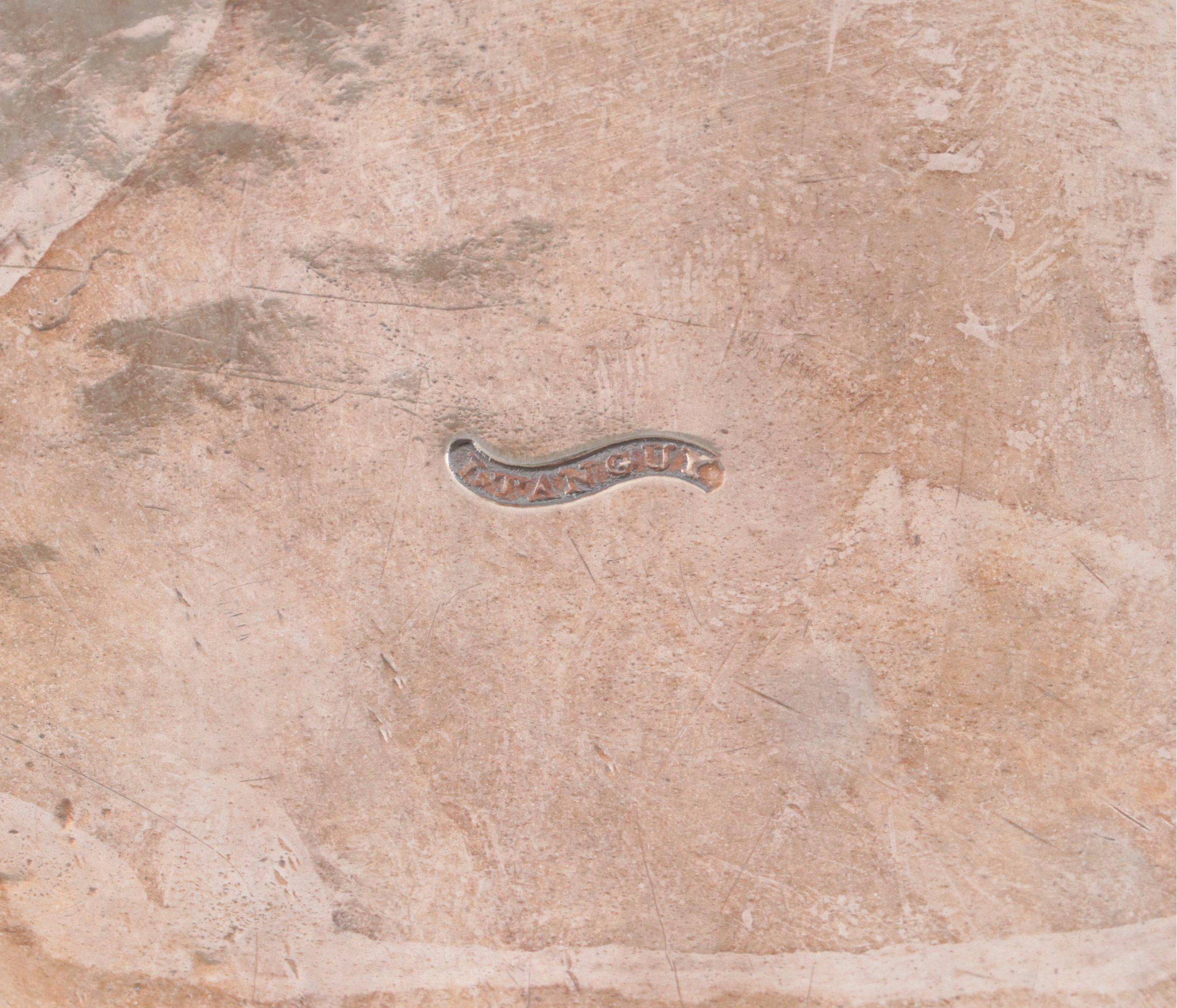 John Tanguy of Philadelphia Coin Silver Meander Border Sugar Bowl, 19th C.