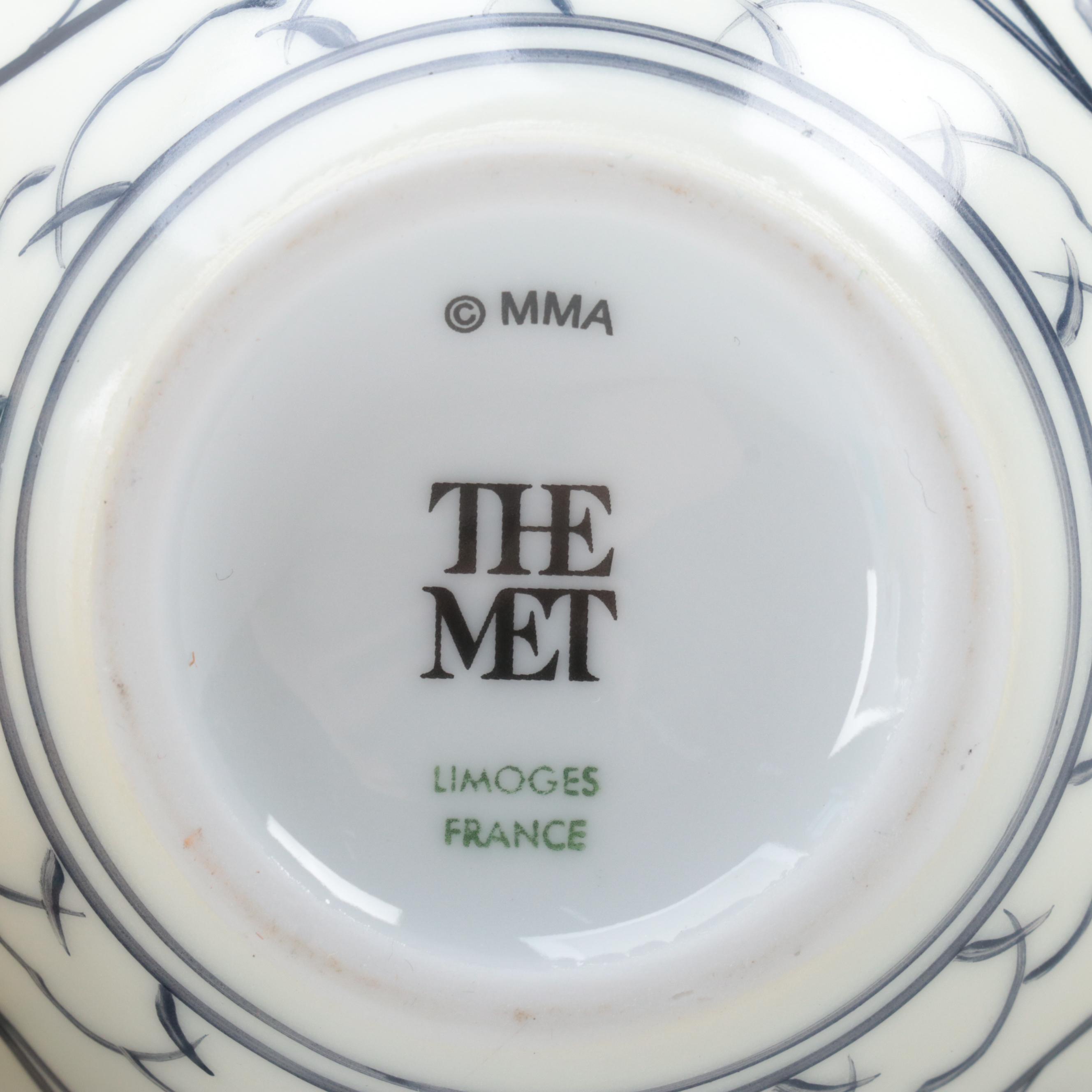 Metropolitan Museum of Art Porcelain Bowl, Vase and Catchall Tray