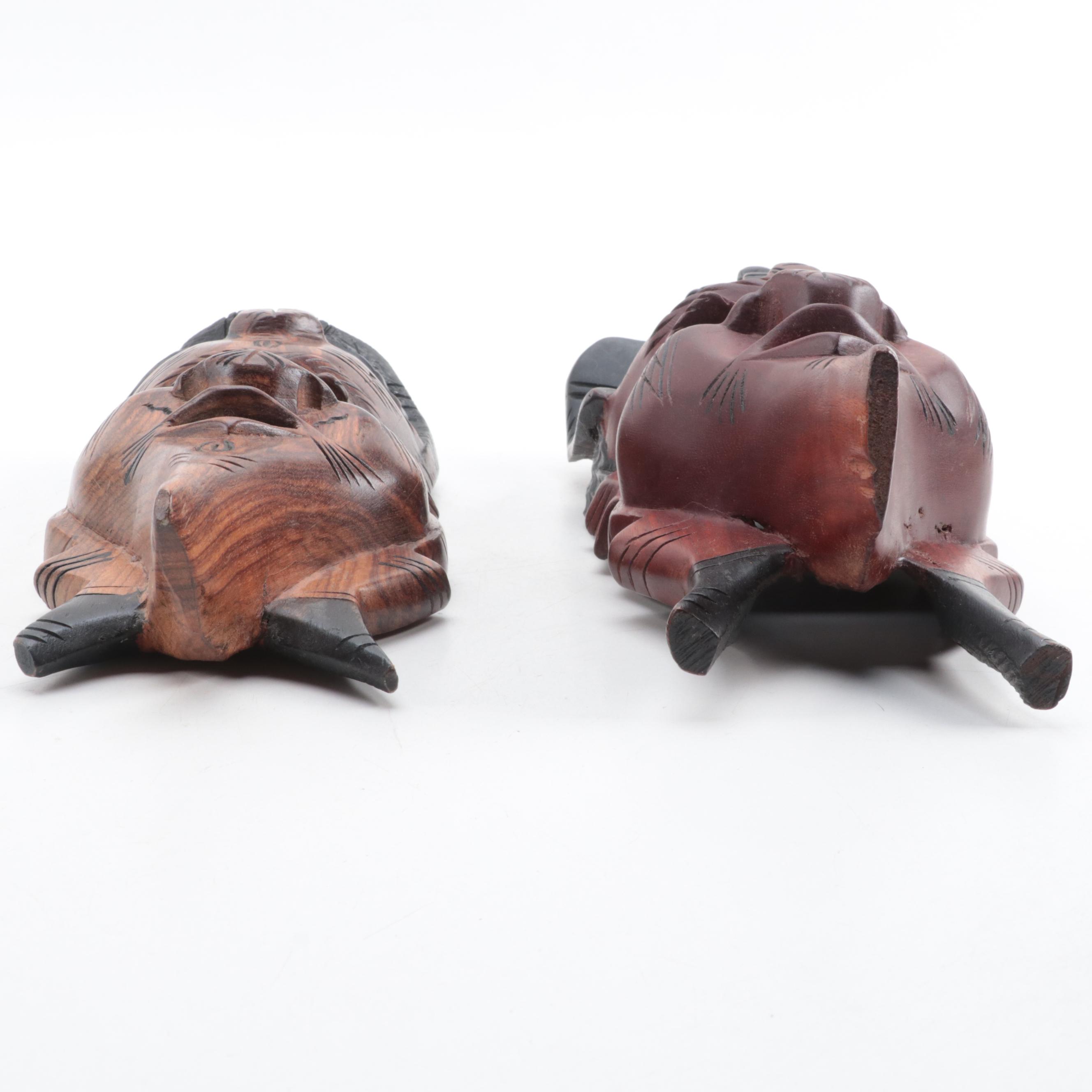 African Hand-Carved Masks and Figurines