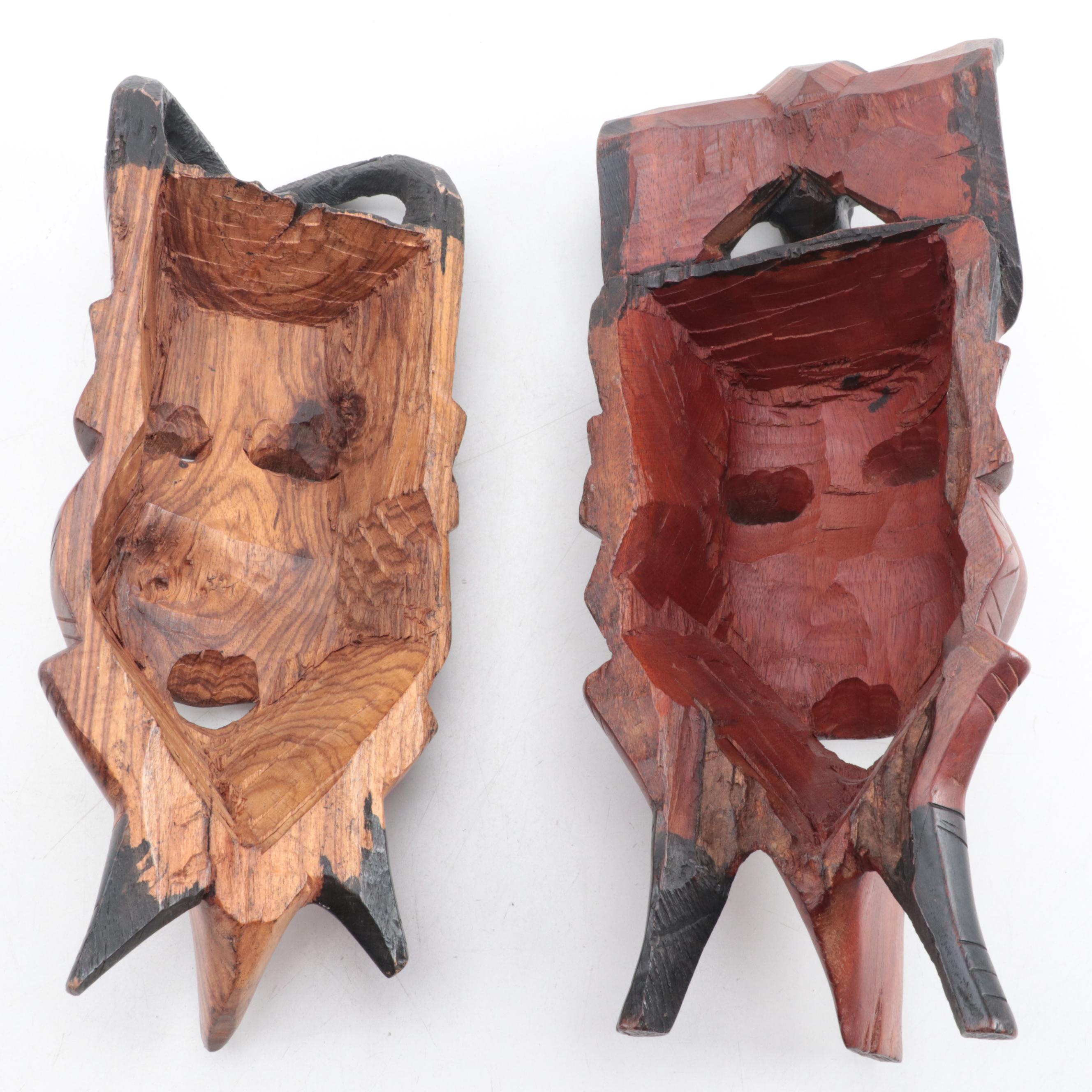 African Hand-Carved Masks and Figurines