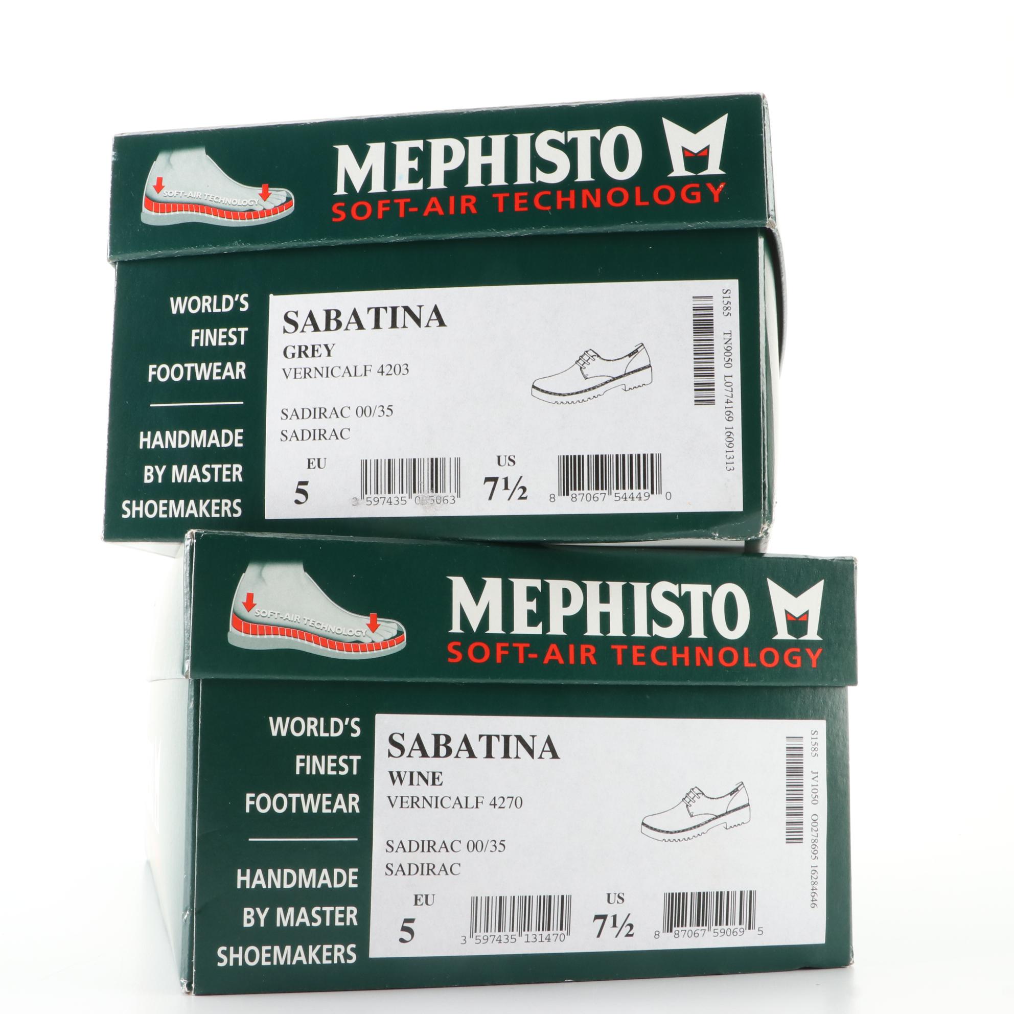 Mephisto Sabatina Dress Shoes in Patent Leather with Box and Black Suede Shoes