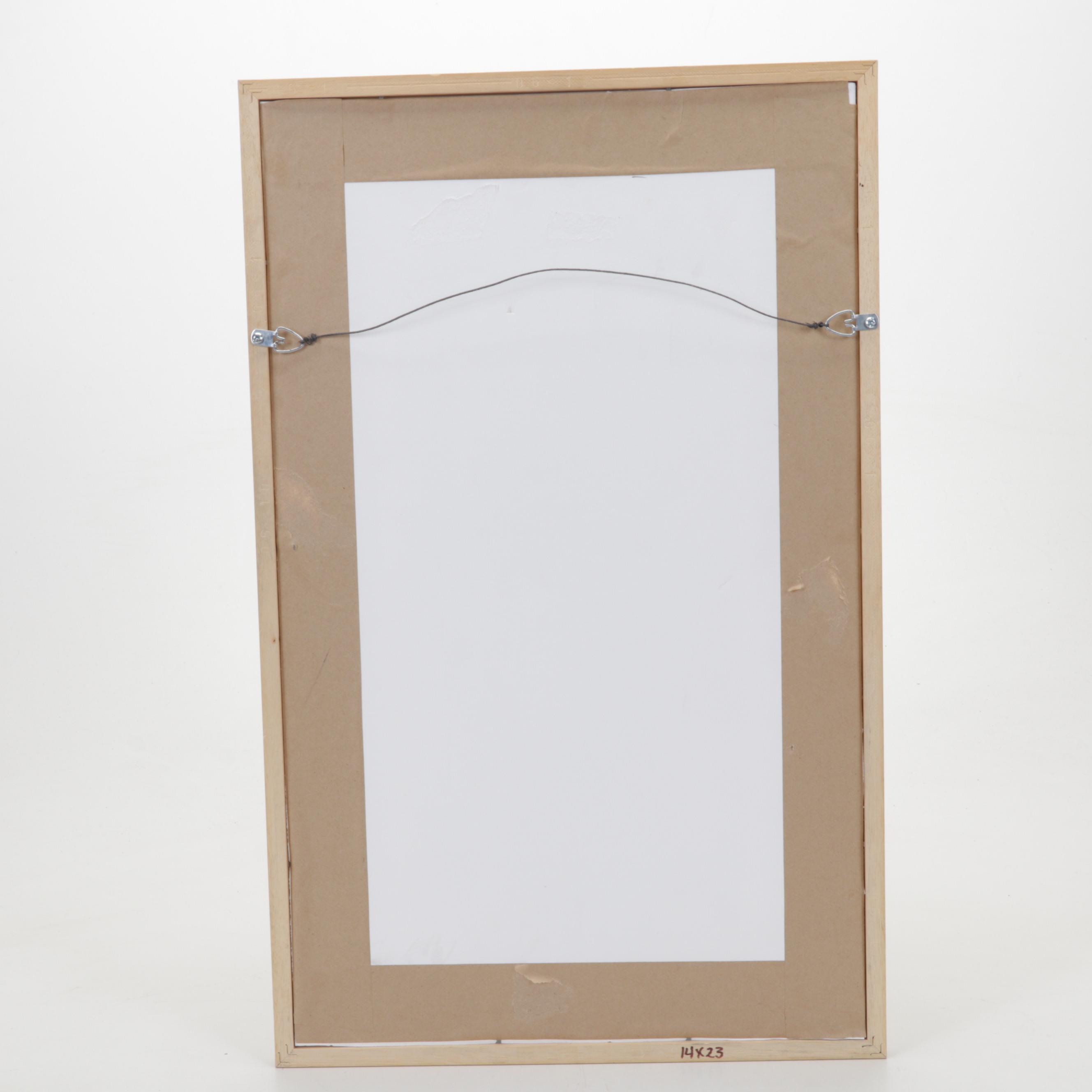 Sidney Chafetz Woodcut "Mother and Child," 1951