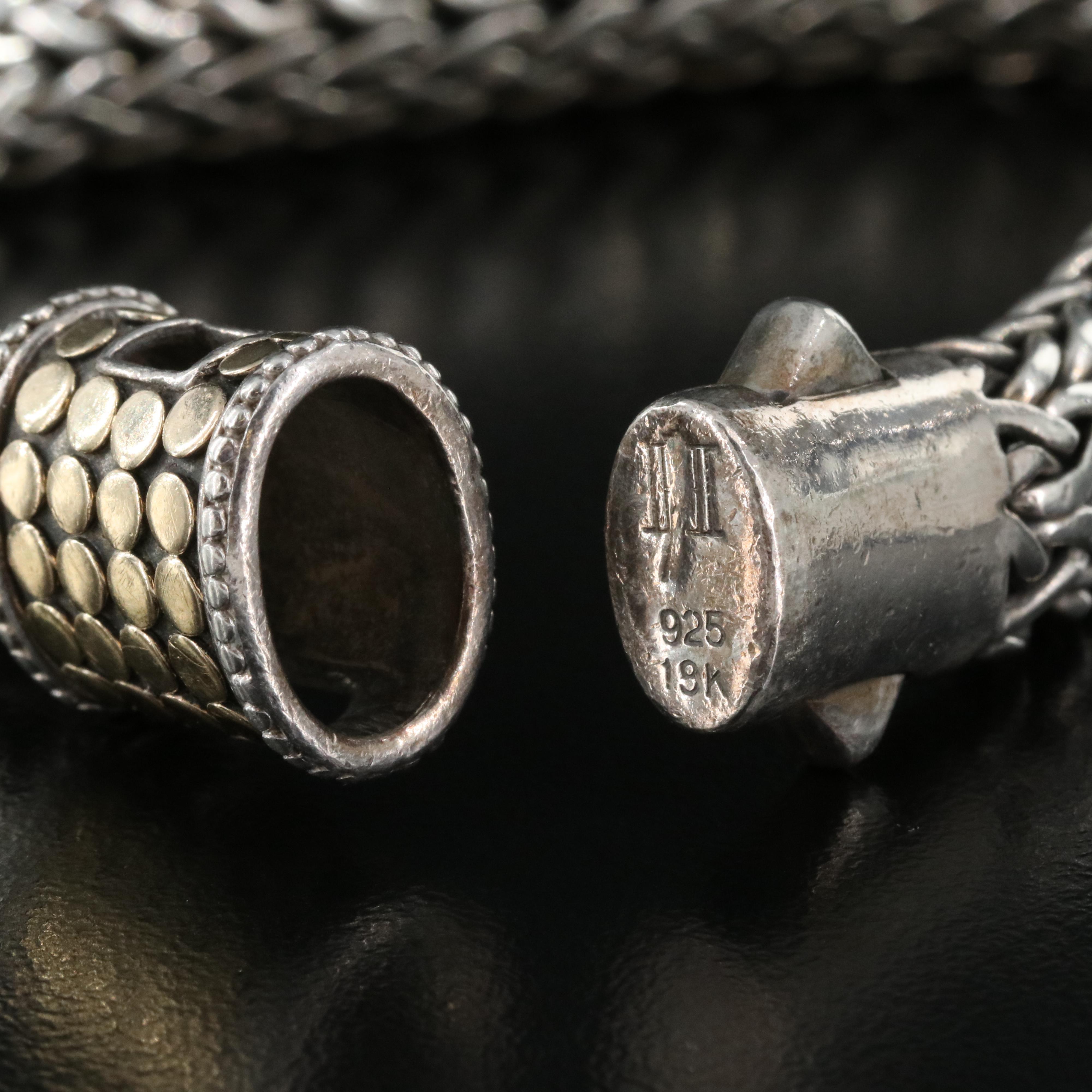 John Hardy Classic DOT Bracelet with 18K Accents