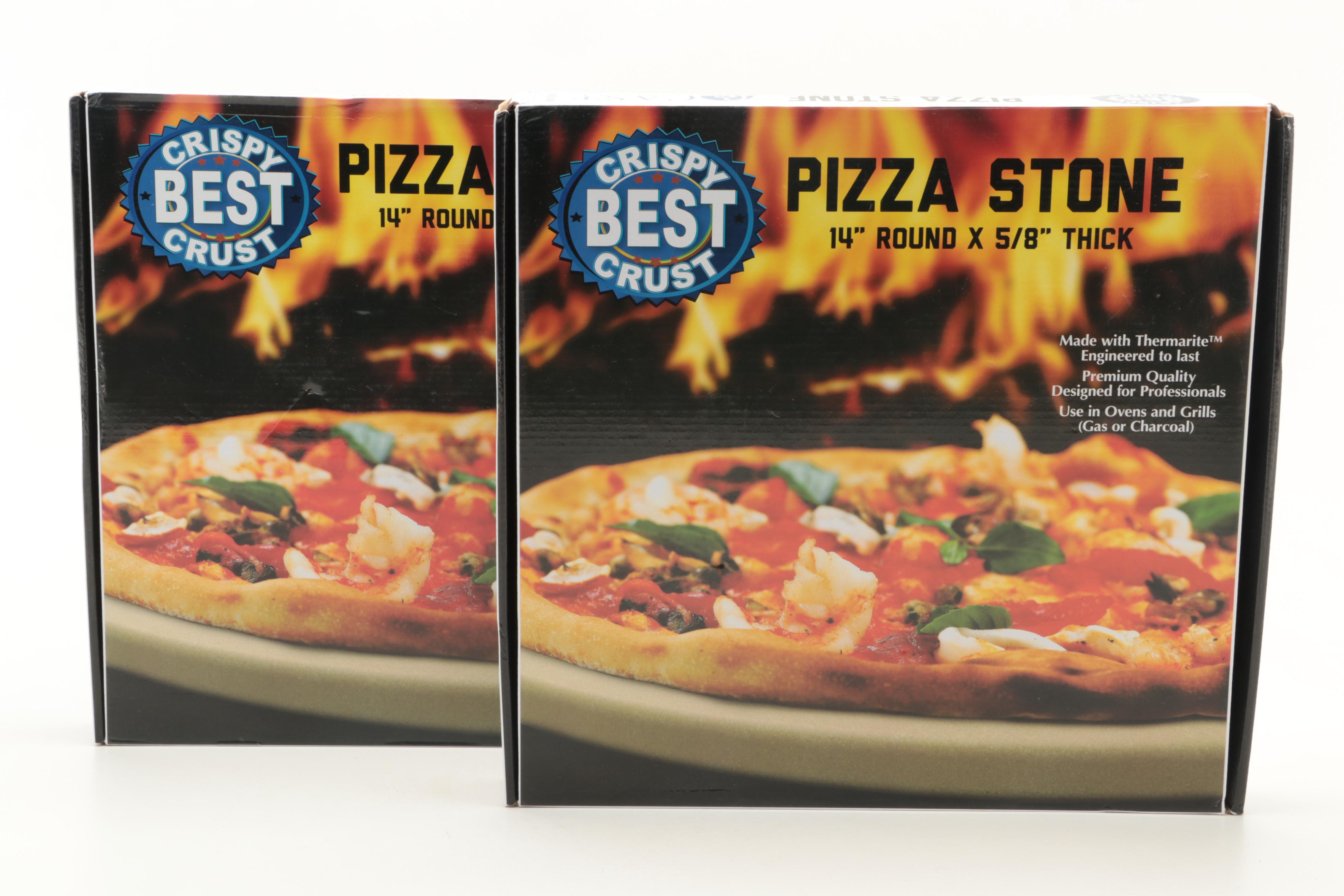 Cast Elegance Pizza Stones with Wooden Pizza Peels and More Cookware