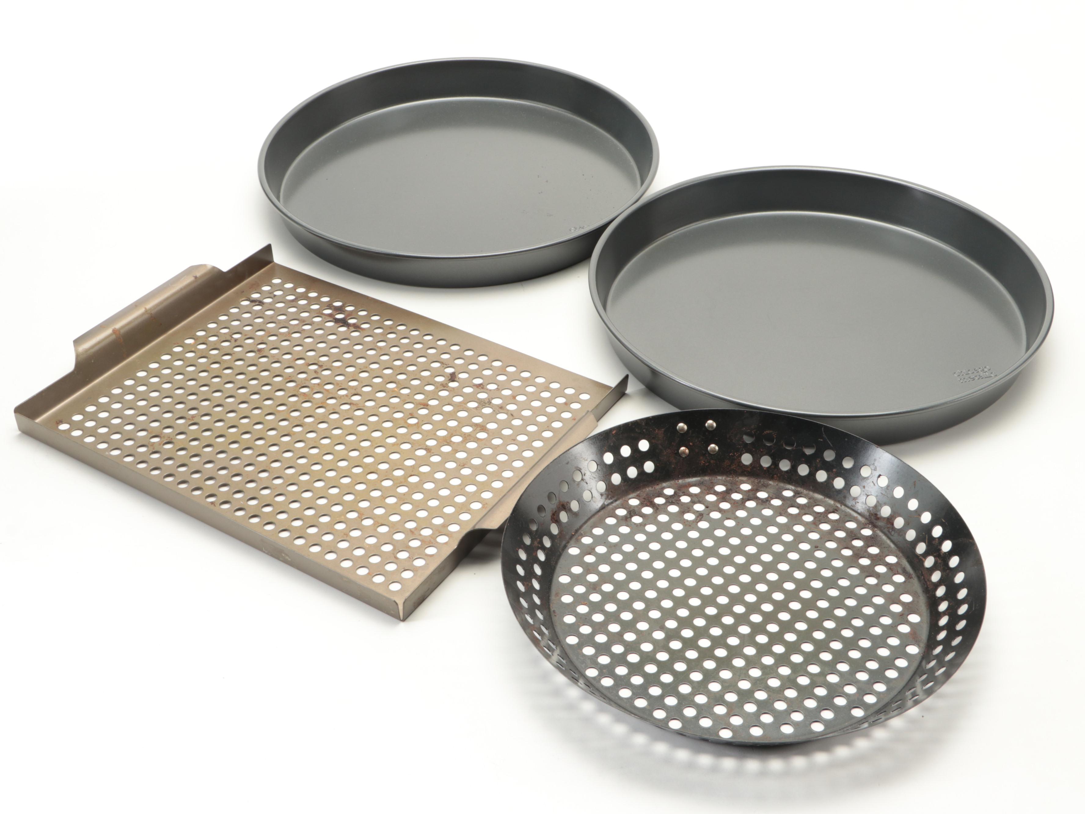 Cast Elegance Pizza Stones with Wooden Pizza Peels and More Cookware