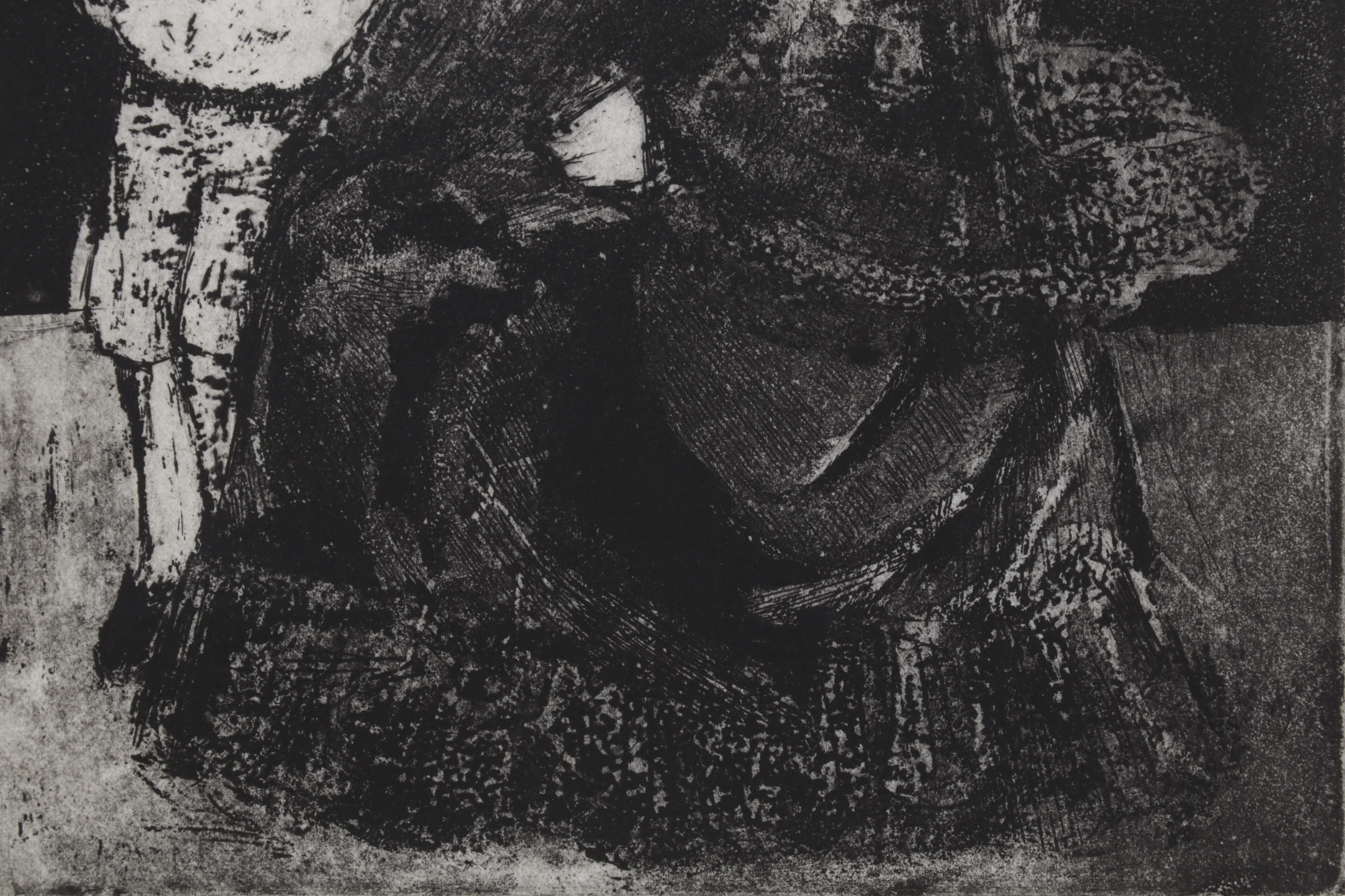 Sidney Chafetz Etching With Aquatint "Royalty - Vicky and Eddy," 1970