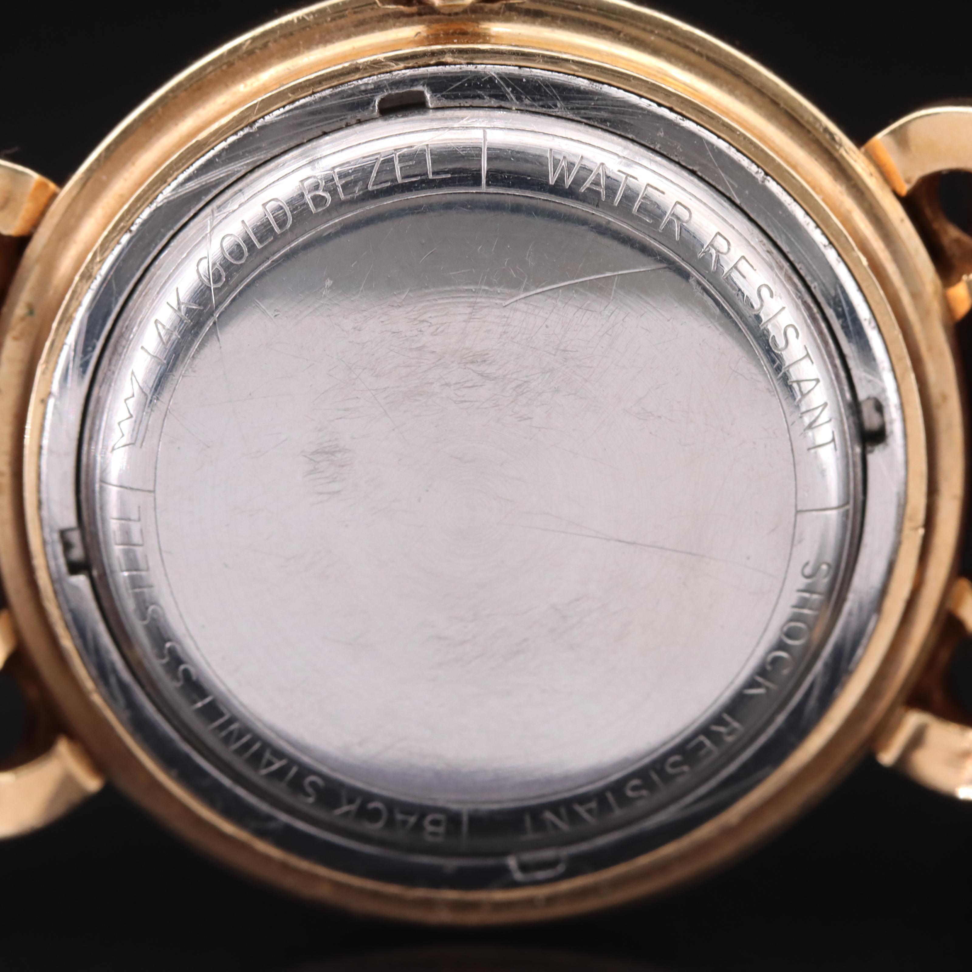 Vintage 14K and Stainless Steel Benrus Fancy Lugs Watch