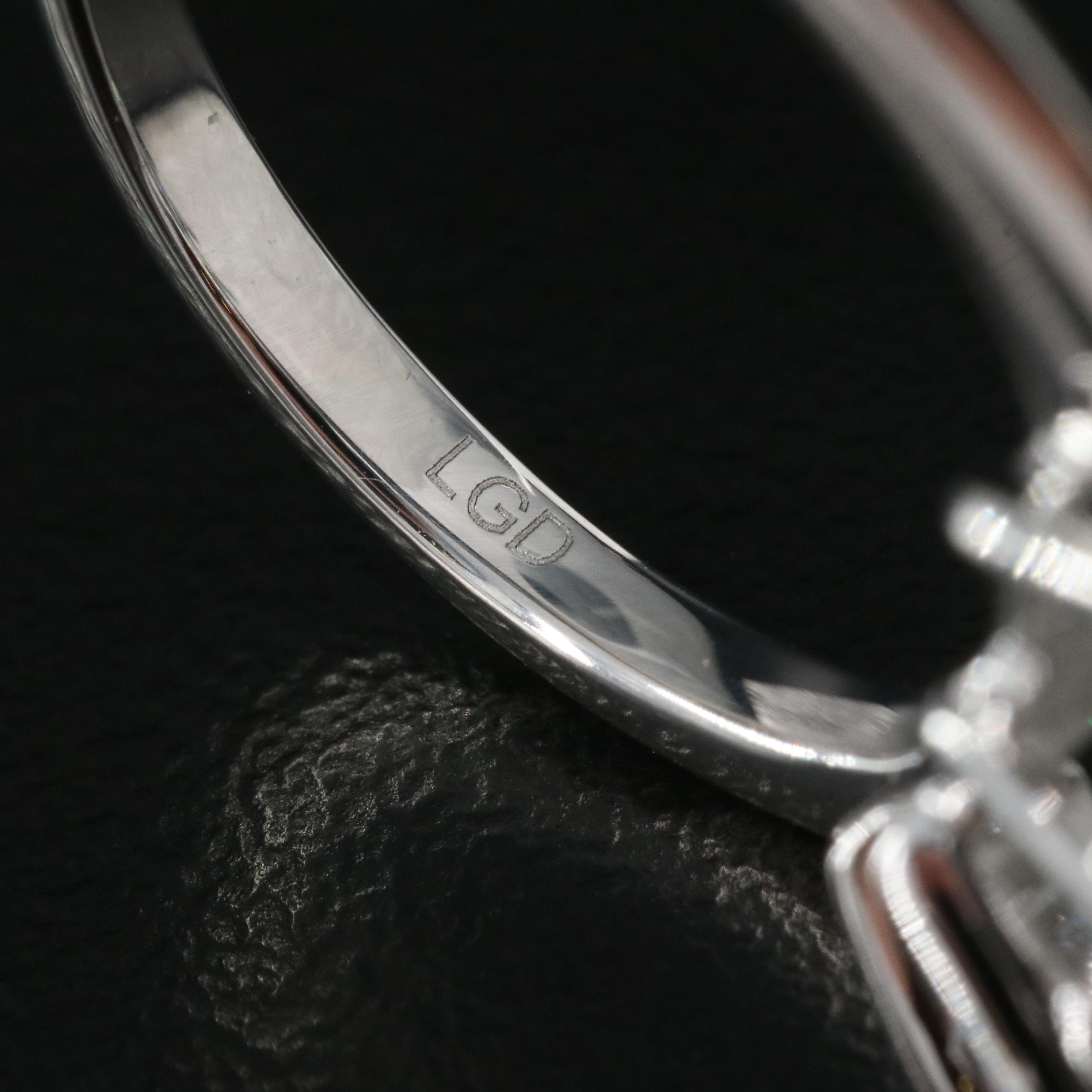 Platinum 3.89 CTW Lab Grown Diamond Ring with Online Digital IGI Report