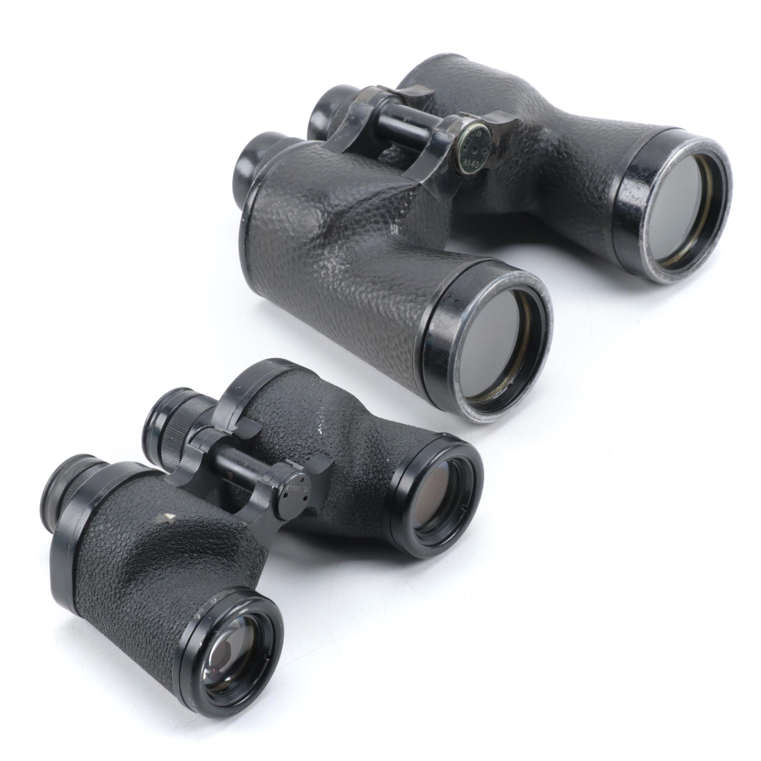 Spencer for U. S. Navy with Other Military Binoculars, Mid-20th Century