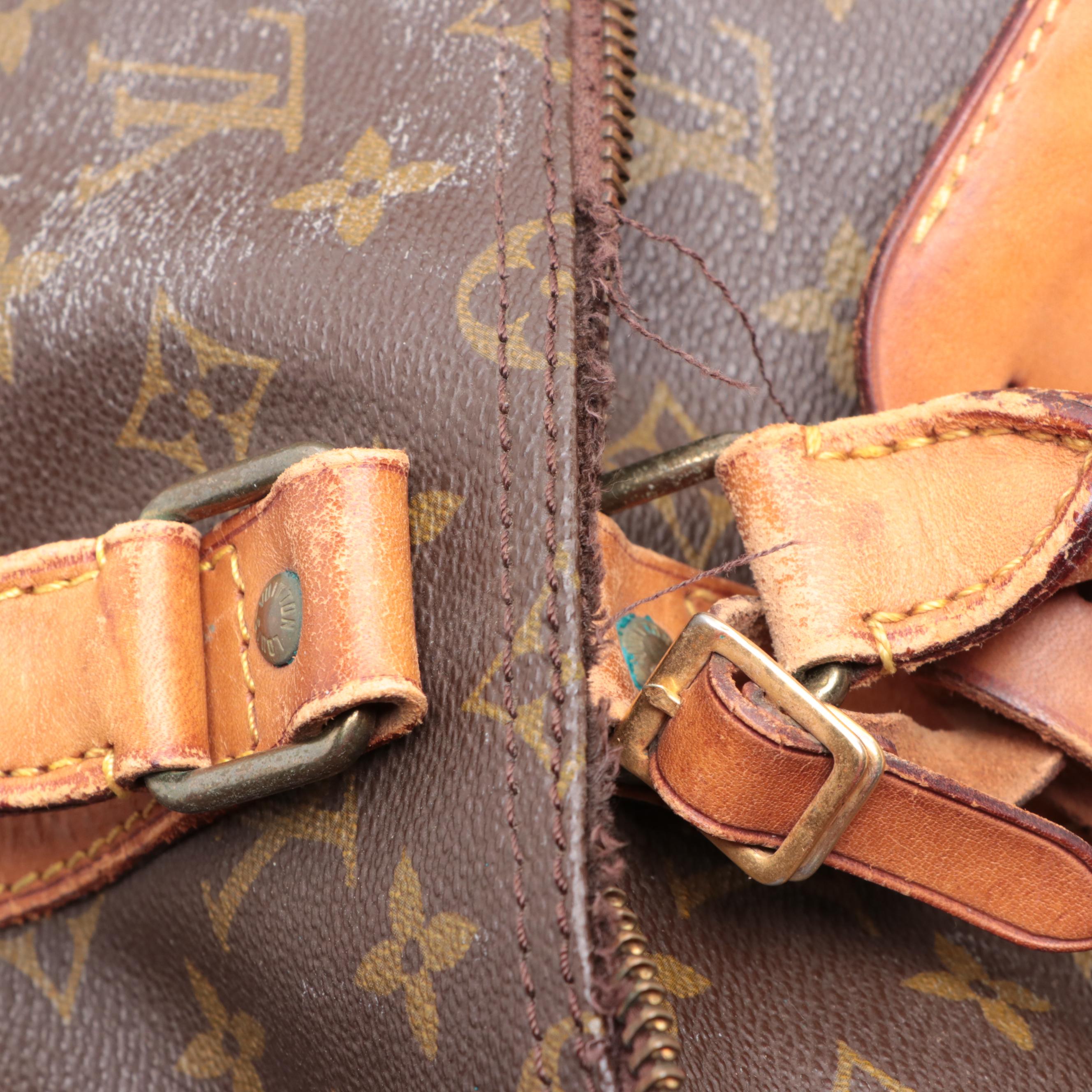 Louis Vuitton Keepall 55 in Monogram Canvas and Vachetta Leather