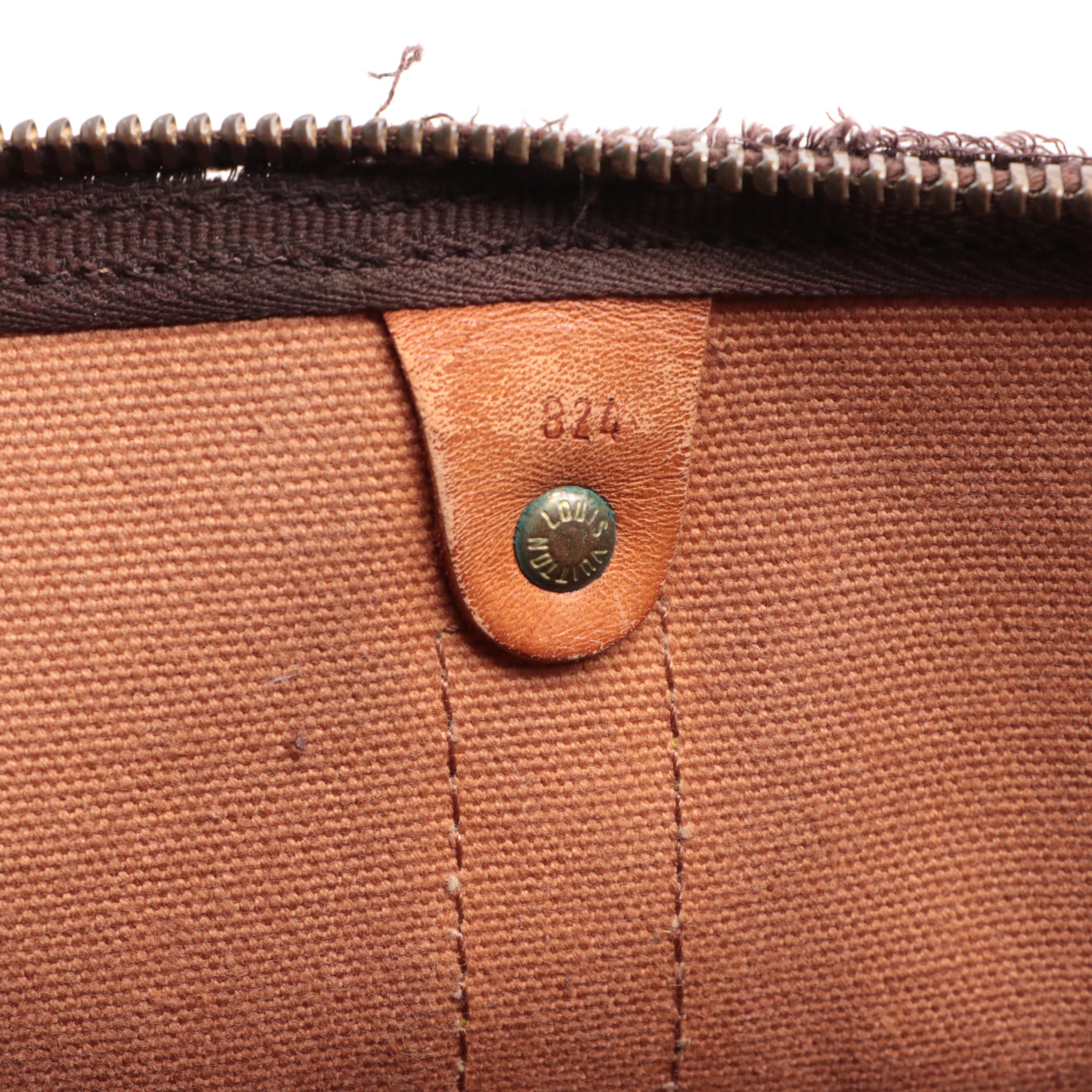 Louis Vuitton Keepall 55 in Monogram Canvas and Vachetta Leather