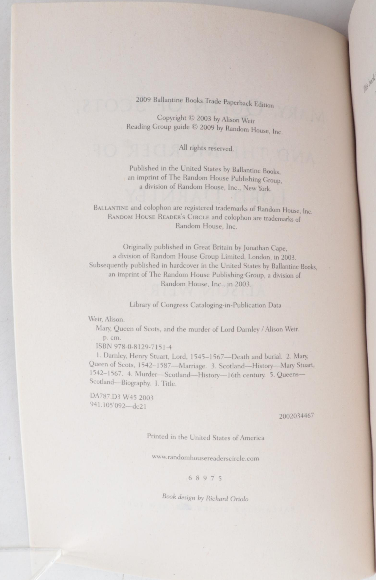 First Edition "Queen Isabella" by Alison Weir with Other History Books