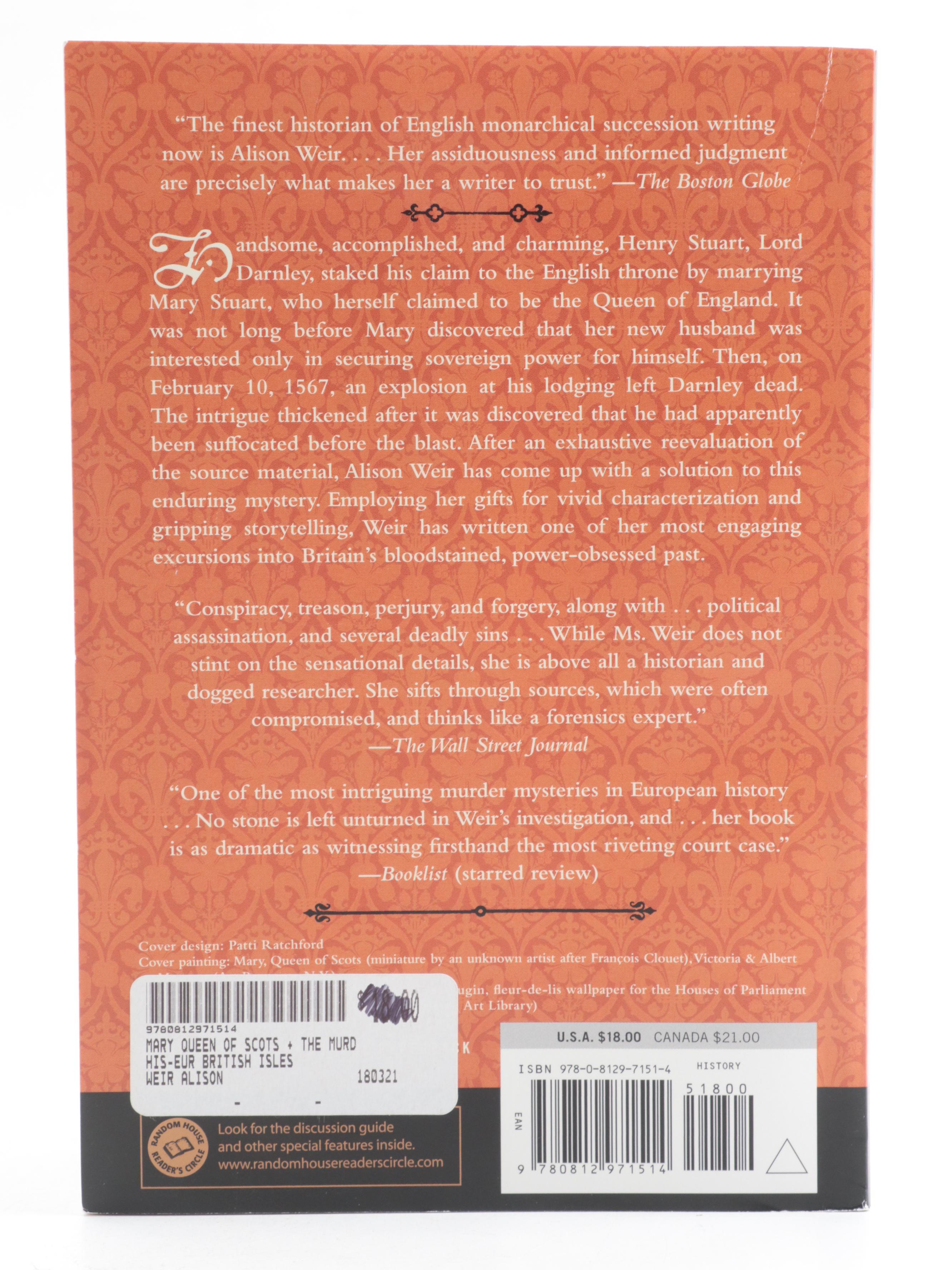 First Edition "Queen Isabella" by Alison Weir with Other History Books