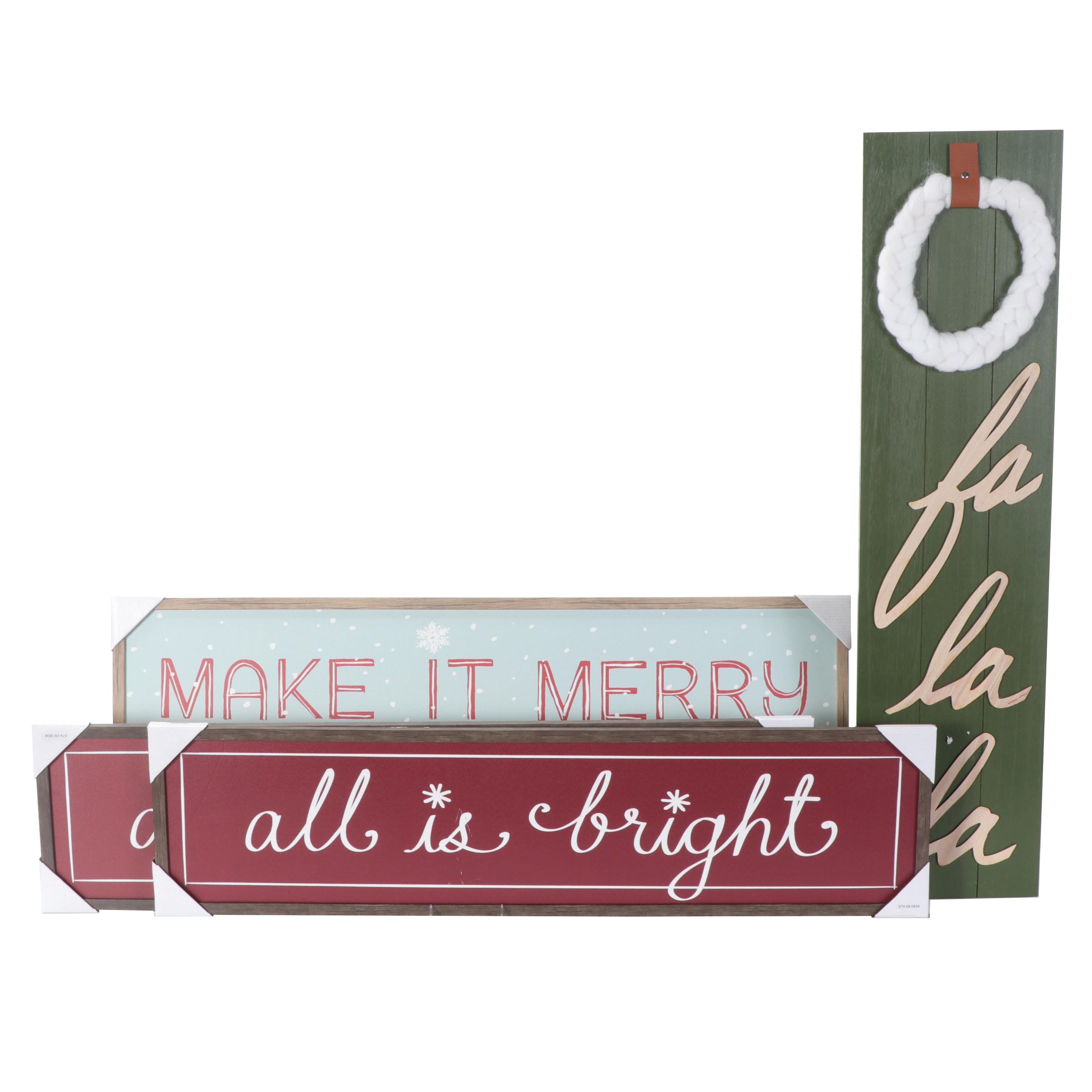 Threshold "Make It Merry" and Other Christmas Signs