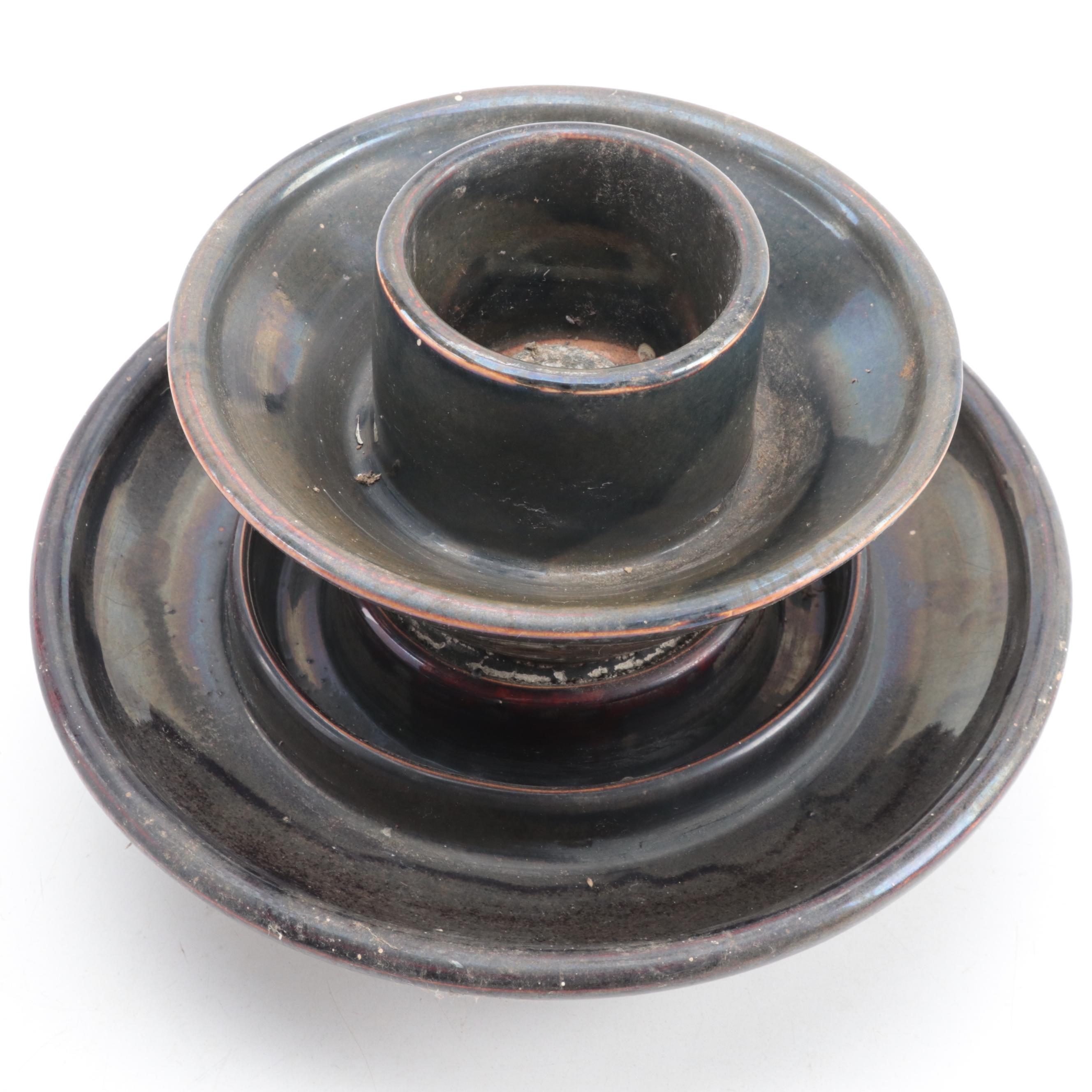 Ceramic High Voltage Pole Insulator, Circa 1930s