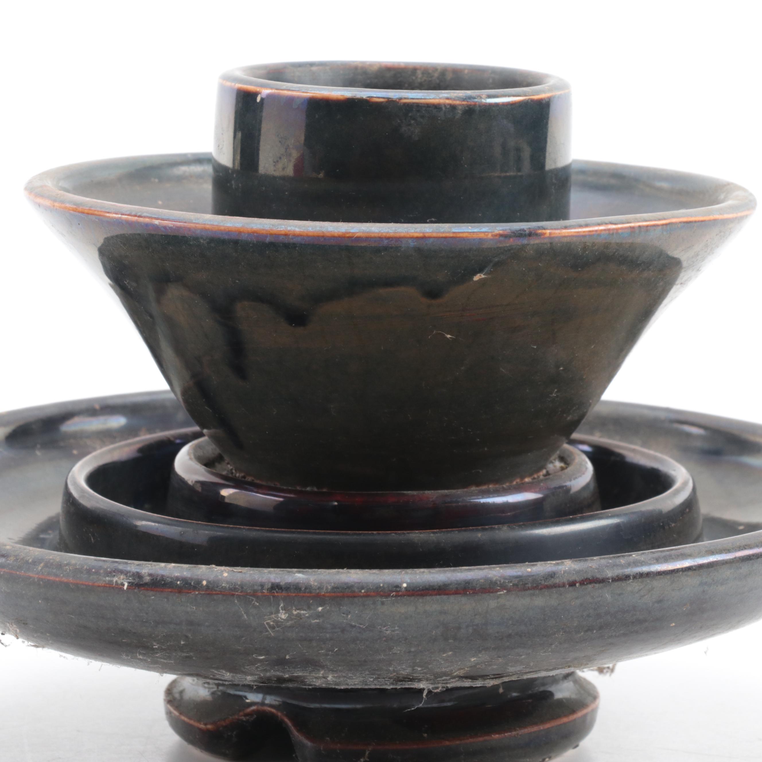 Ceramic High Voltage Pole Insulator, Circa 1930s