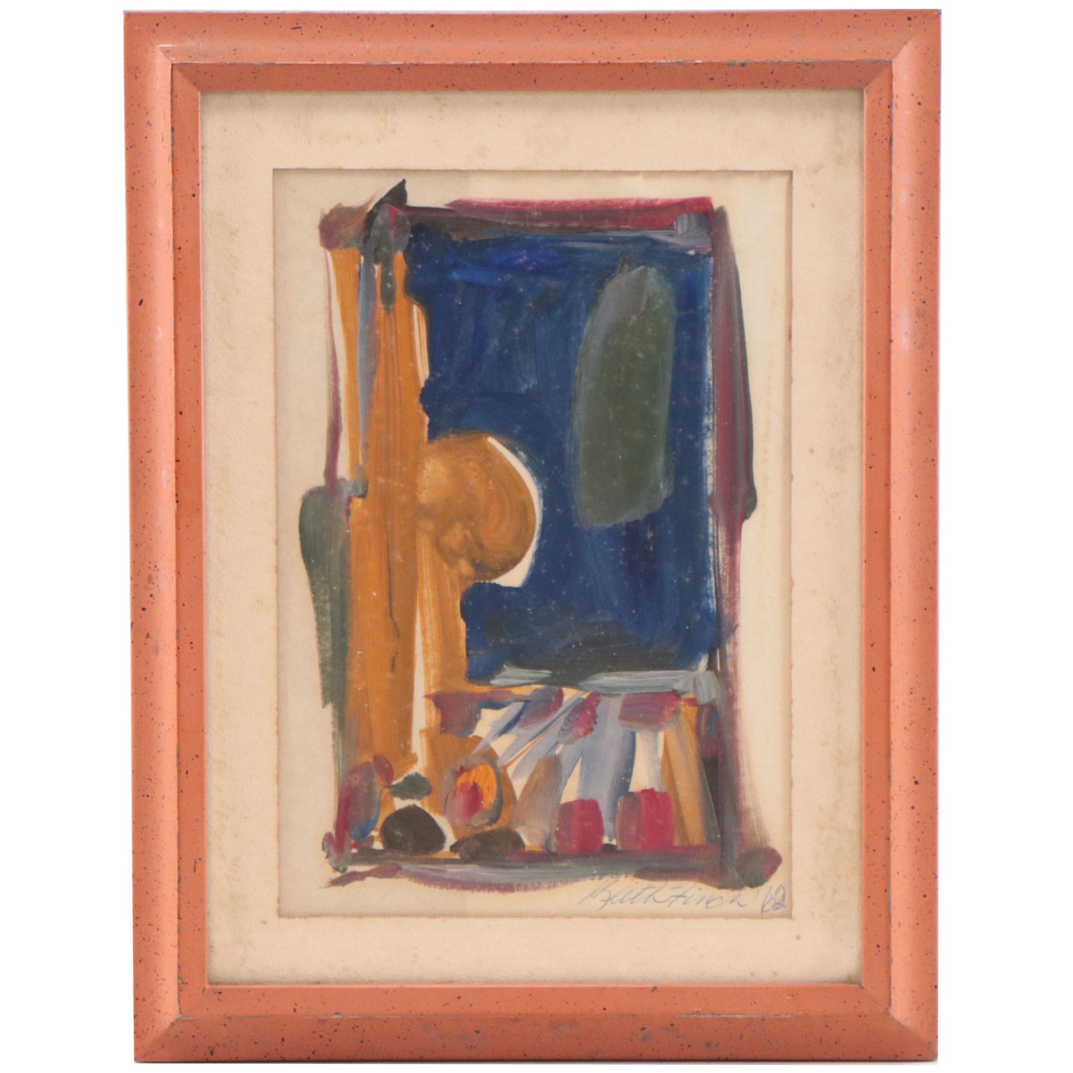 Keith Finch Painting Non-objective Acrylic Painting, 1962