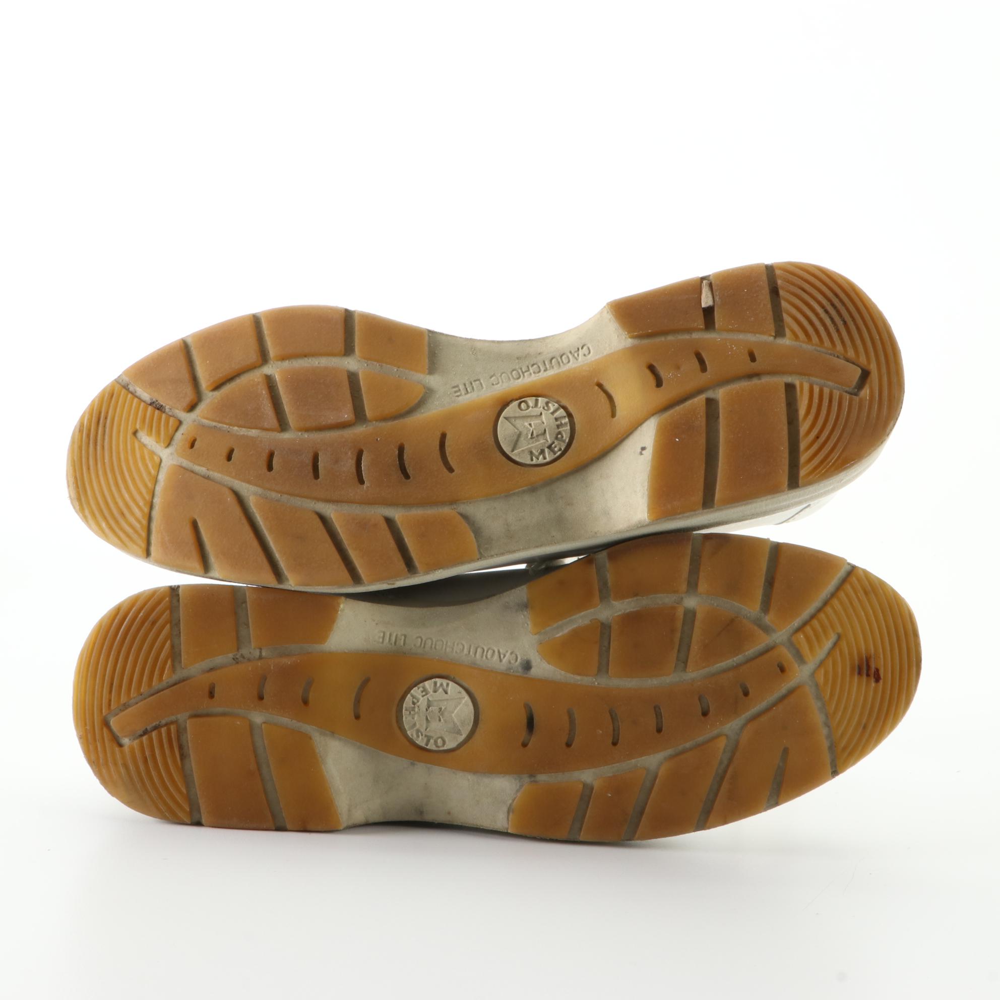 Mephisto Leather Lace-Up Walking Shoes