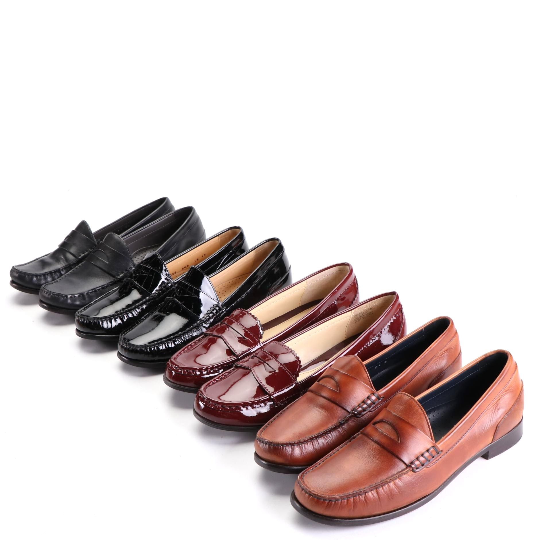 Cole Haan and Lauren Ralph Lauren Loafers in Leather and Patent Leather