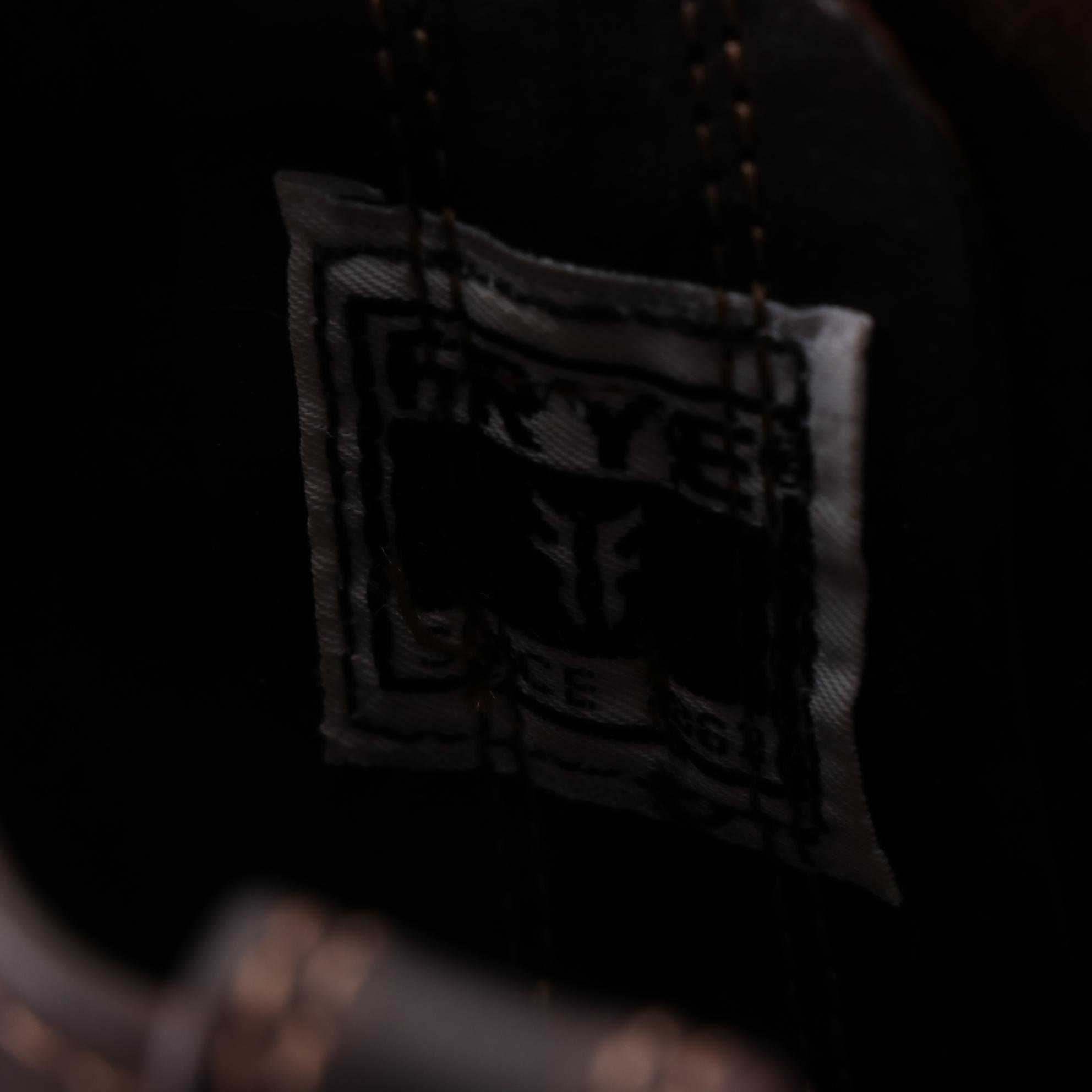 Frye Harness Boots in Dark Brown Leather with Box