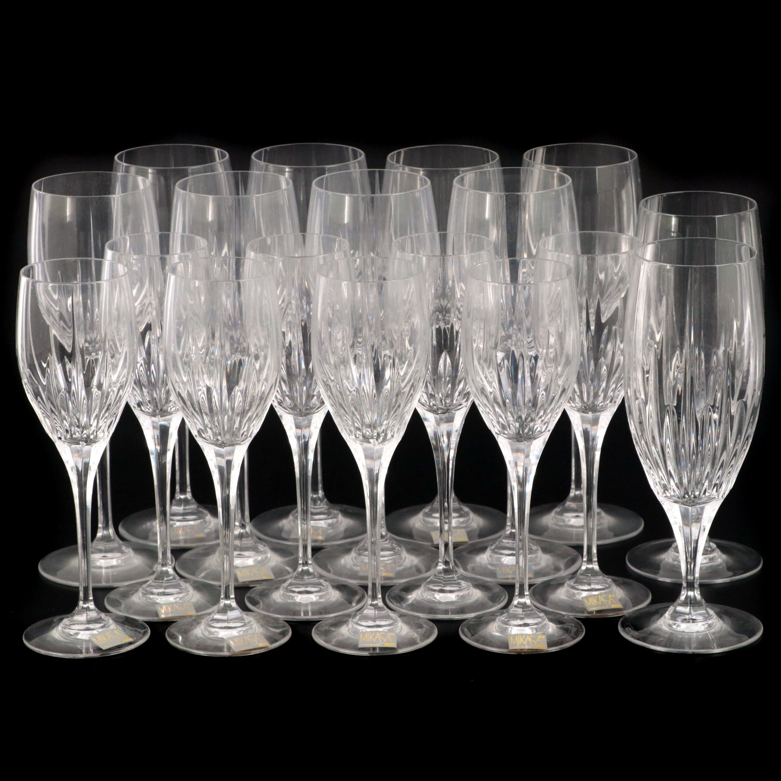 Mikasa "Arctic Lights" Crystal Water Goblets and Stemware