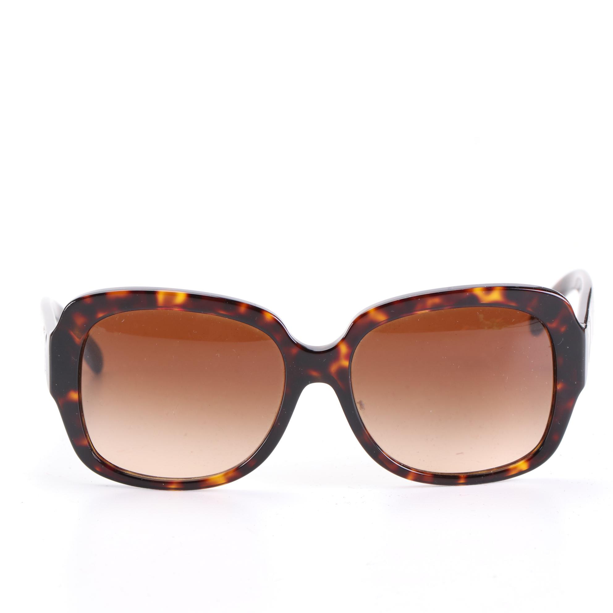 Coach Signature Canvas Wristlet Wallet, Leather Card Case and Havana Sunglasses