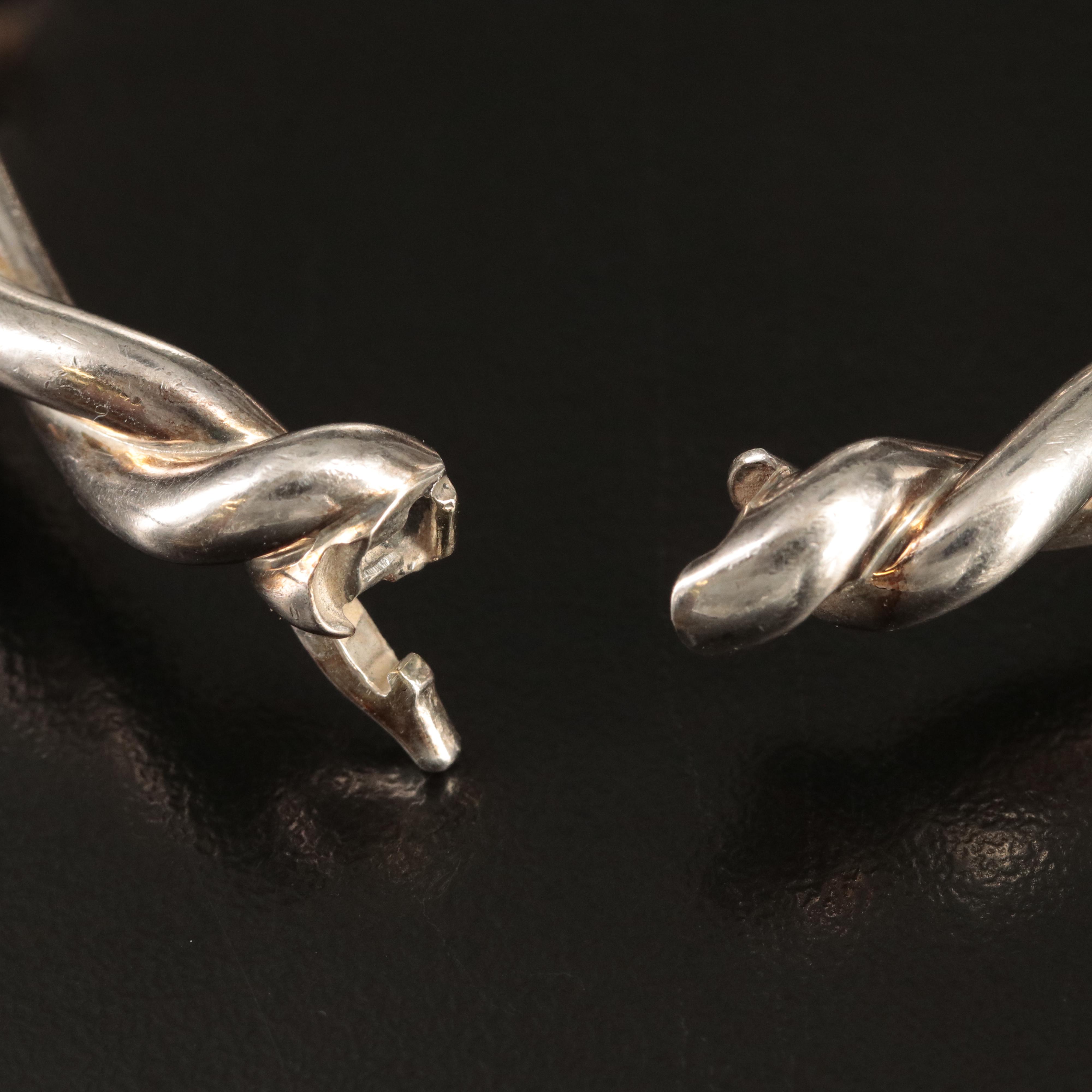 David Yurman "Continuance" Sterling Hinged Bangle